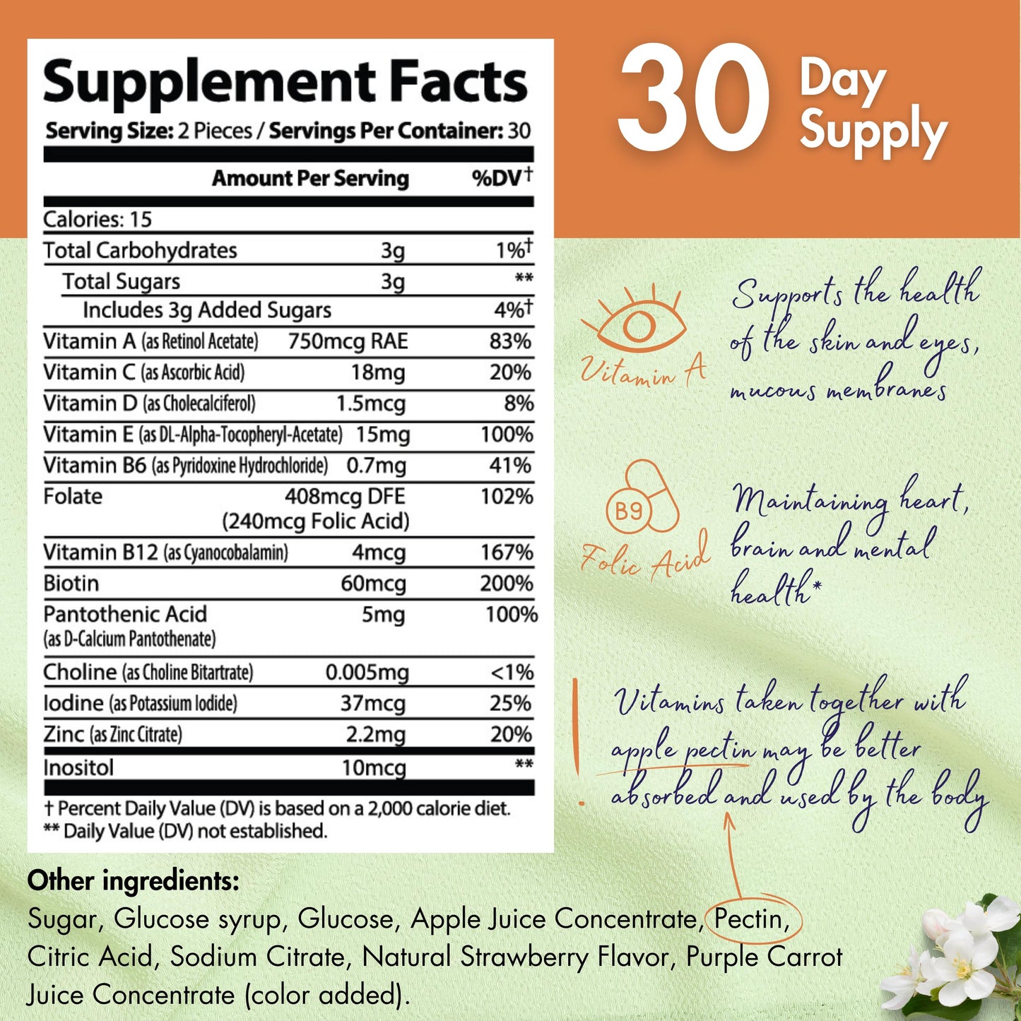 healblend Power-Packed Multivitamin Bear Gummies for Adults, 60 Gummies