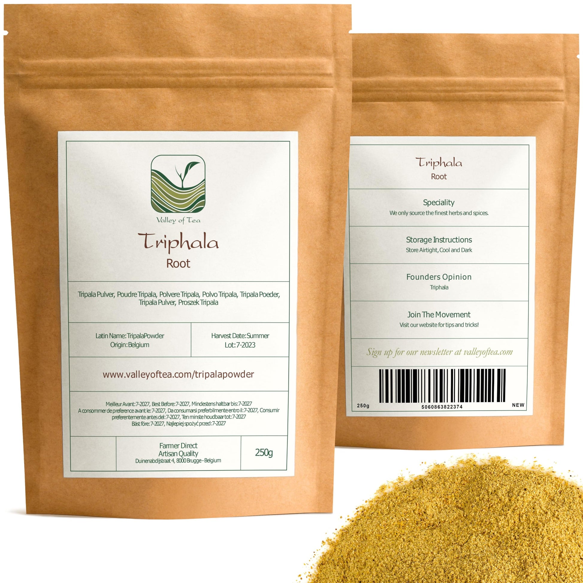 Valley of Tea Triphala Powder 8.8185 oz