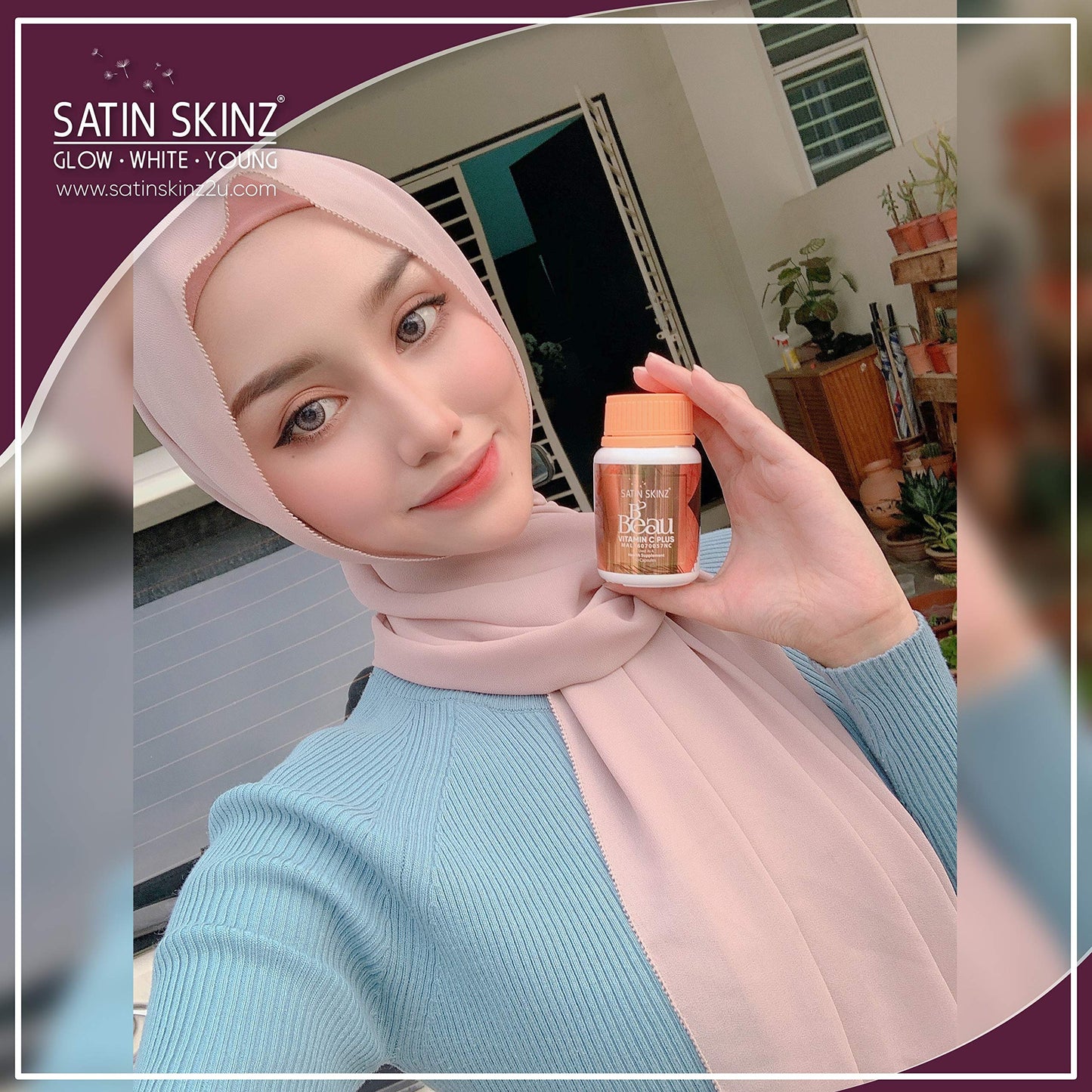 Elizkof Beauty Store B'Beau L-Glutathione 500mg and B'Beau Vitamin C Capsule, 1 Capsule