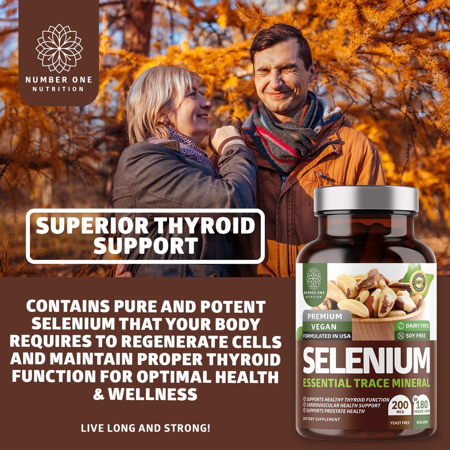 Number One Nutrition Selenium Capsules, 1 Count
