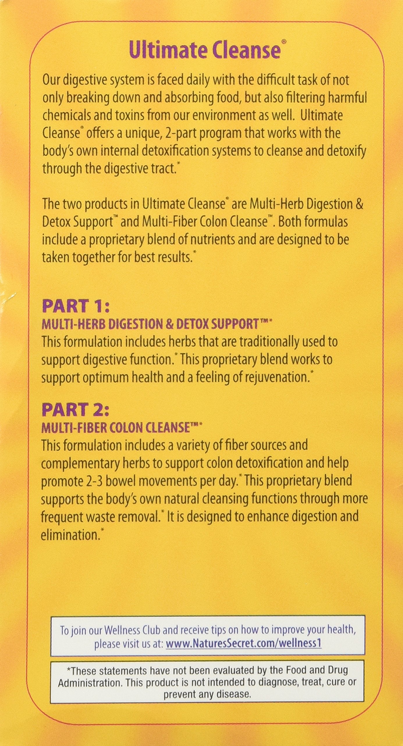 Nature's Secret Ultimate Cleanse Kit Tablets 120