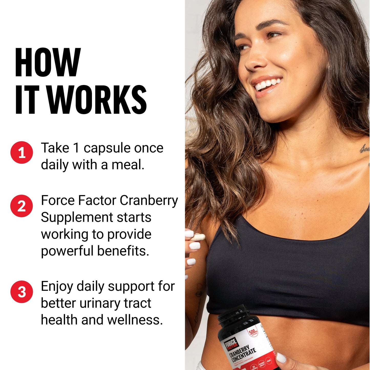 Force Factor Cranberry Concentrate Capsule 90 Count