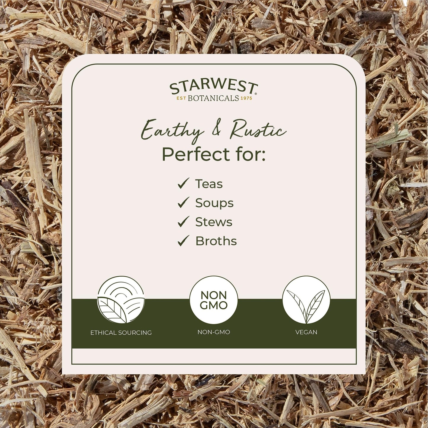 Starwest Botanicals Nettle Root Organic Powder 16 Ounce