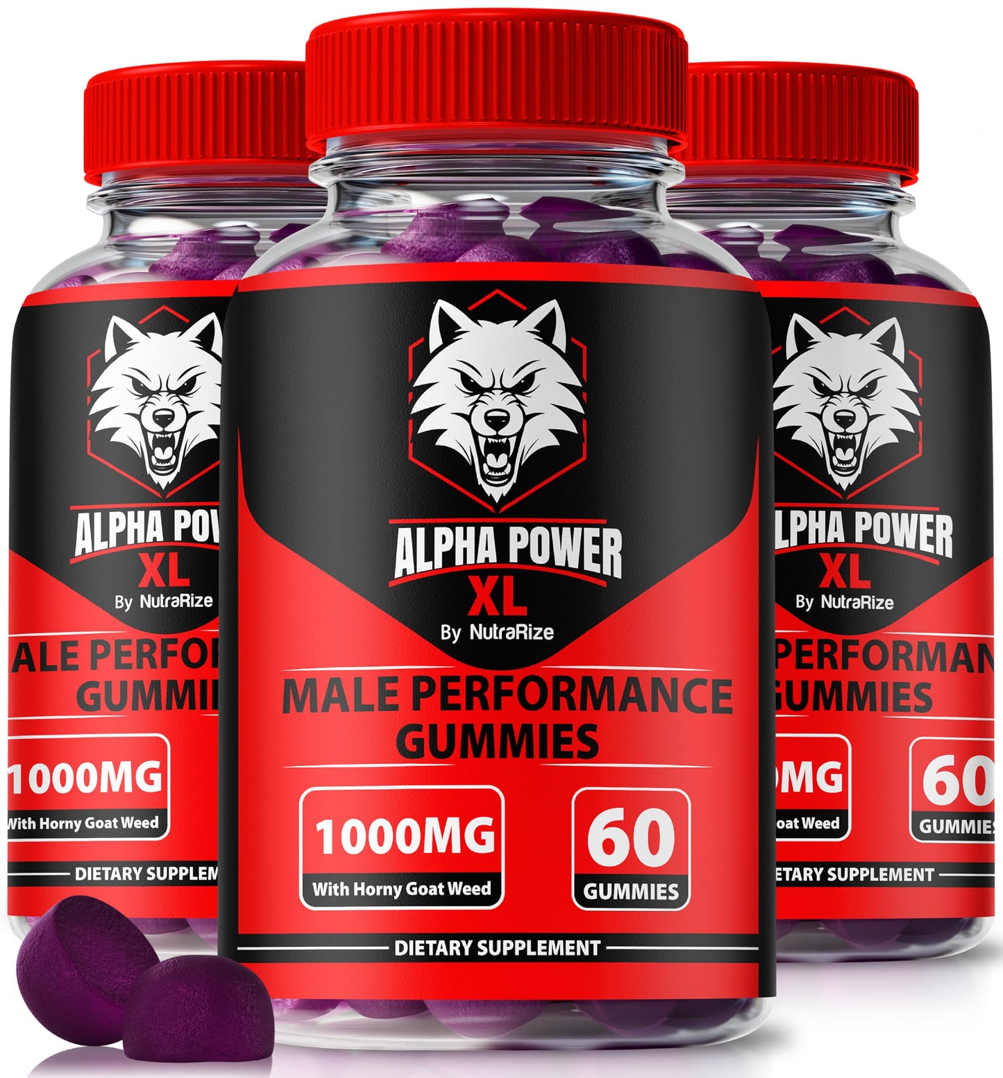 NutraRize Alpha Power XL Gummies, 180 Count