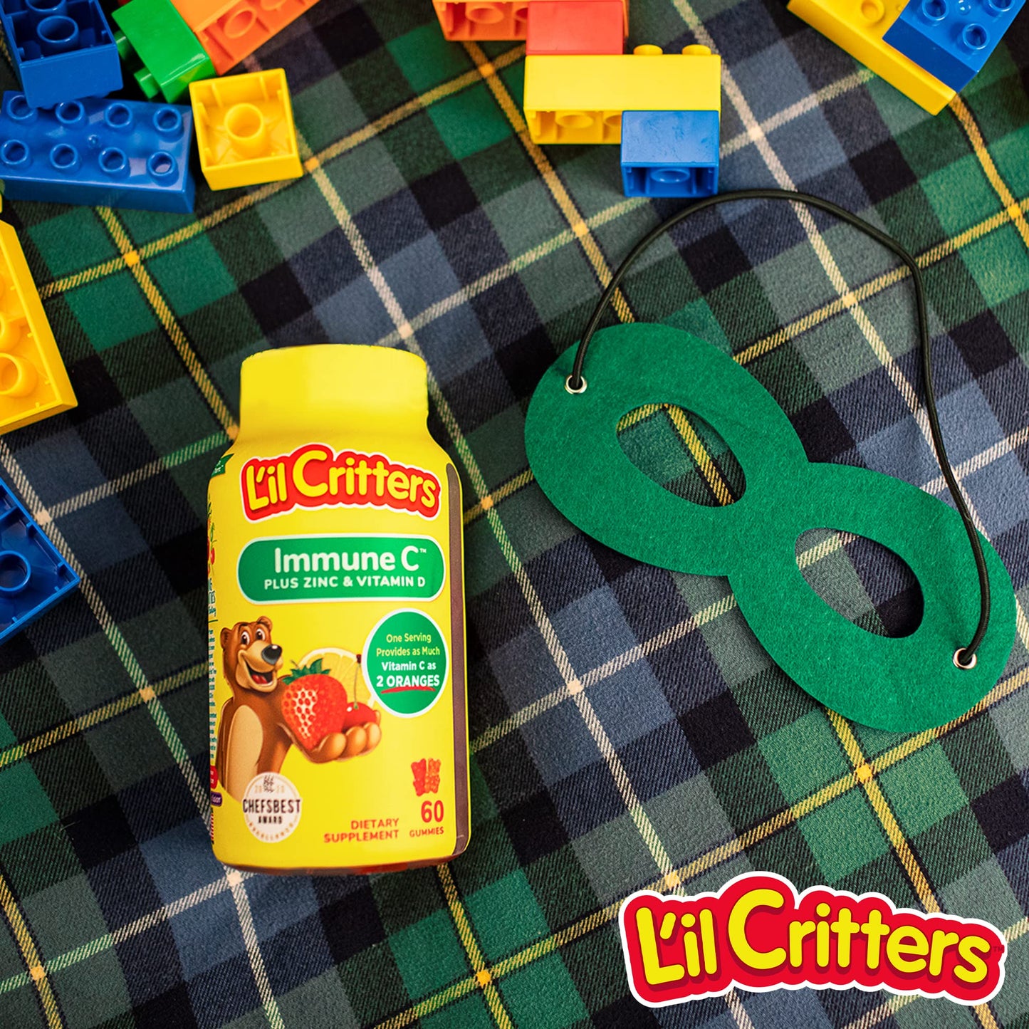 Lil Critters Immune C Plus Zinc and Vitamin D Gummy 60