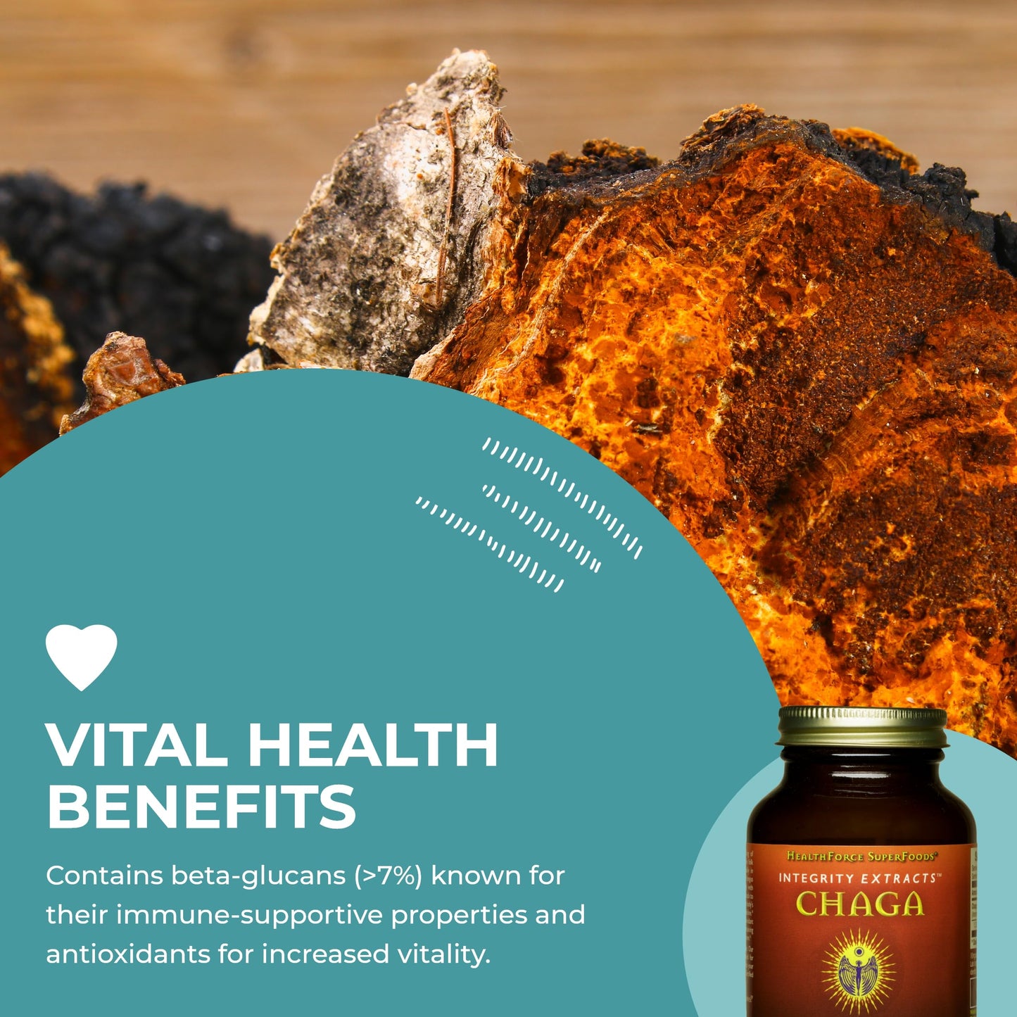 HEALTHFORCE SUPERFOODS Integrity Extracts Chaga Powder 70 Gram