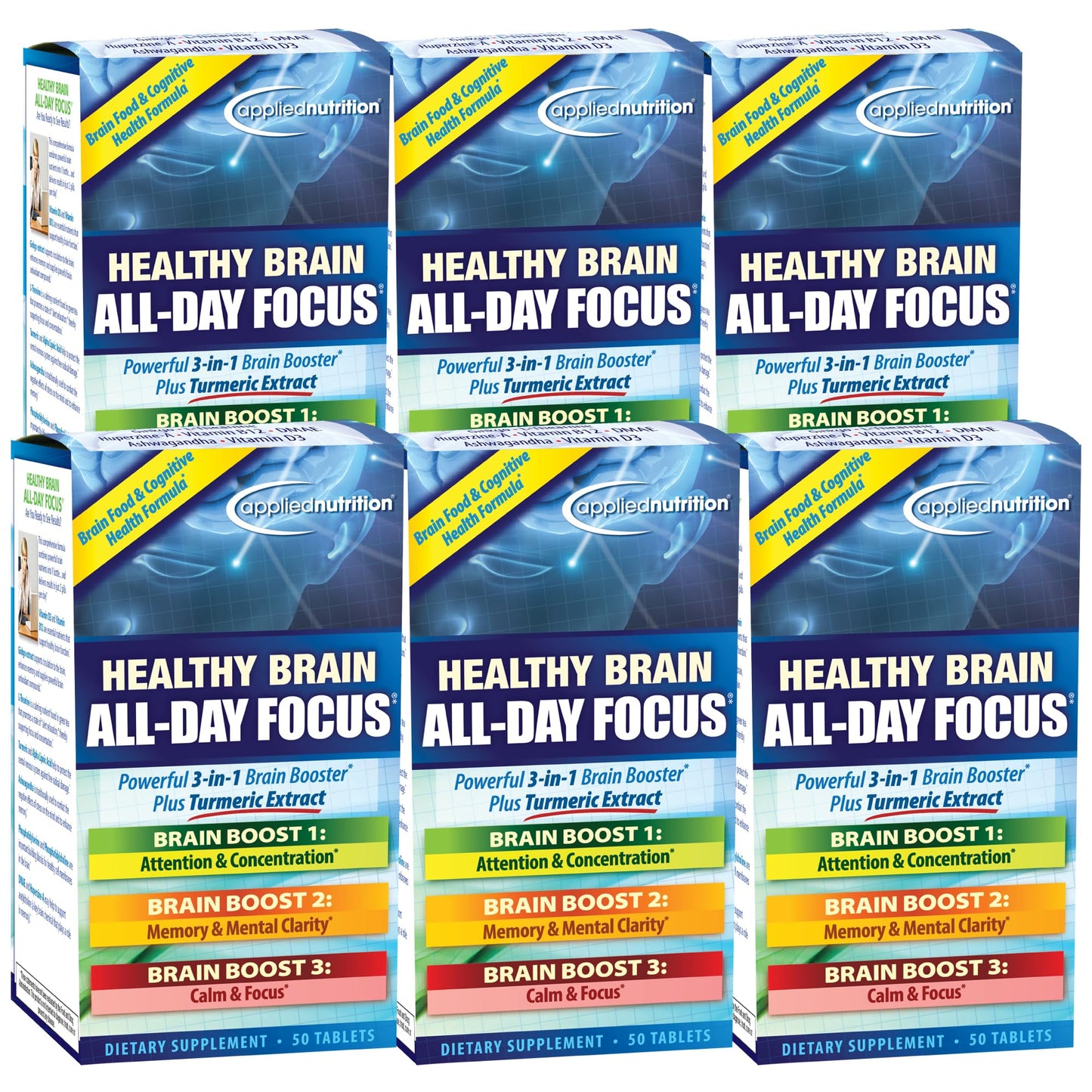 Unknown Applied Nutrition Healthy Brain All Day Focus 300 Tablets