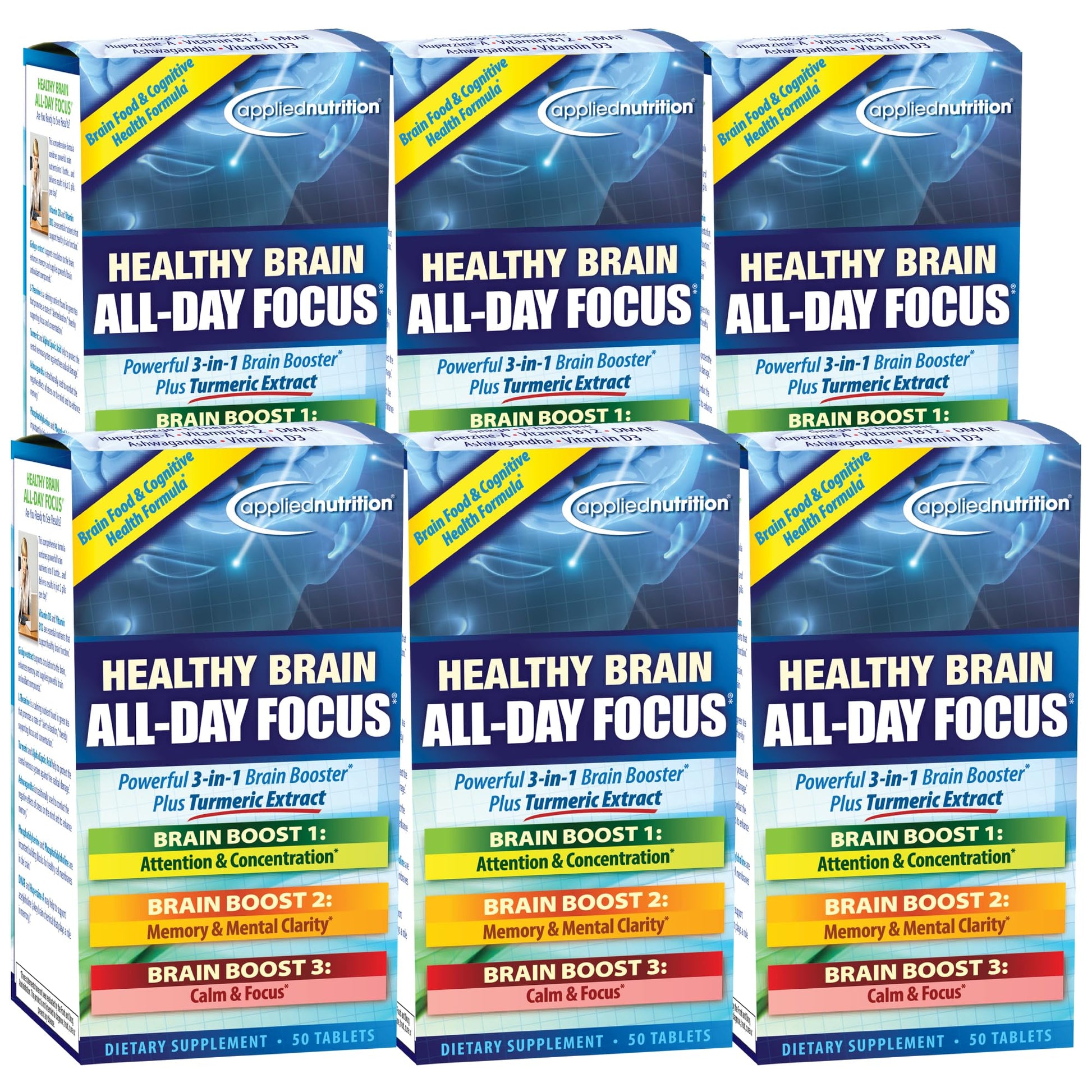 Unknown Applied Nutrition Healthy Brain All Day Focus 300 Tablets