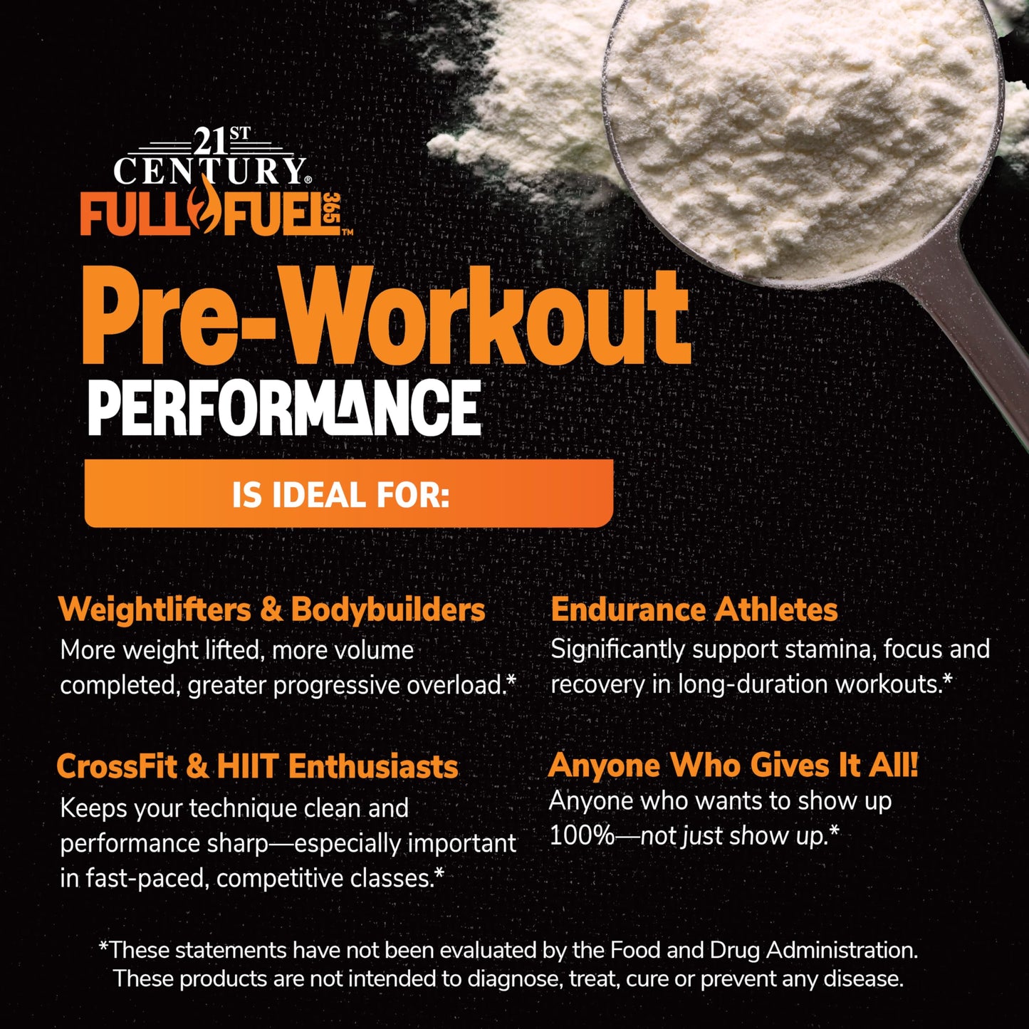 21st Century Full Fuel 365 Pre Workout Powder, 5.8 Ounce