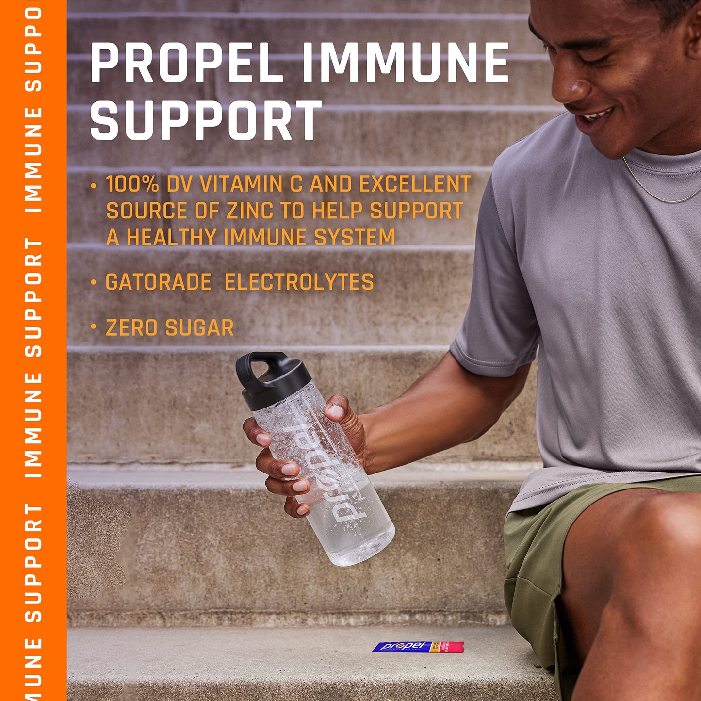 Propel Immune Support Powder Lemon Blackberry 0.9