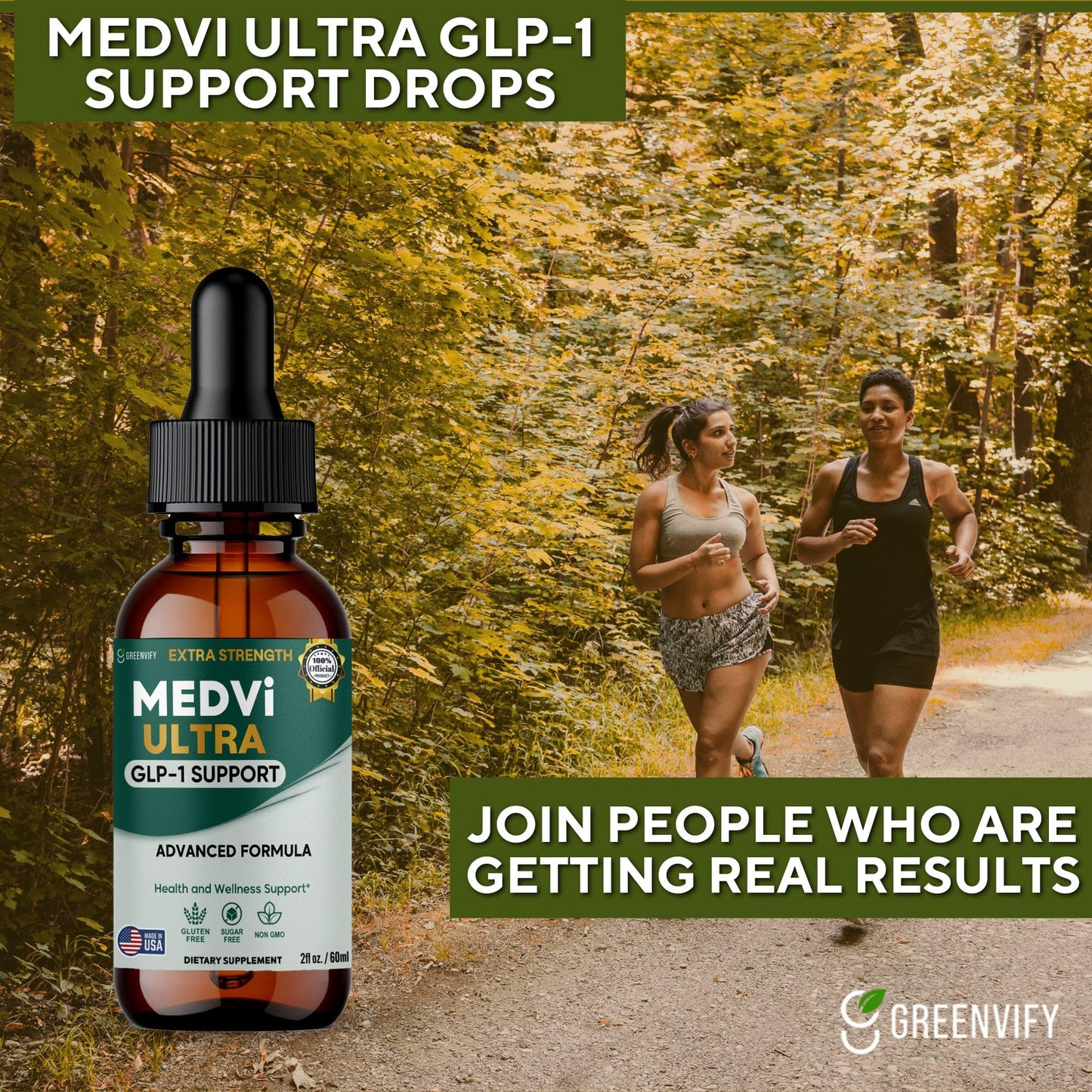 GREENVIFY MEDVi Ultra GLP-1 Support, Advanced Formula 60 Capsules