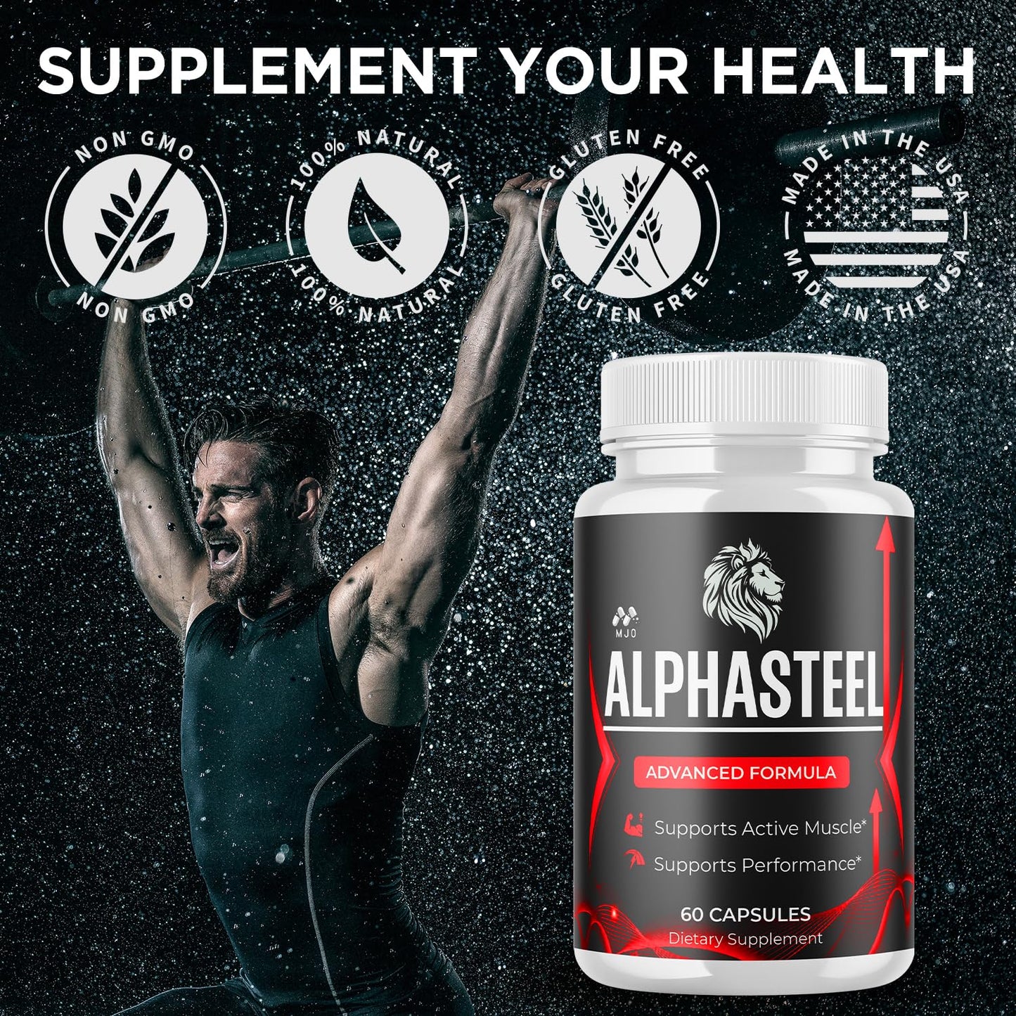 MJO Alphasteel Capsule, 60 Capsules