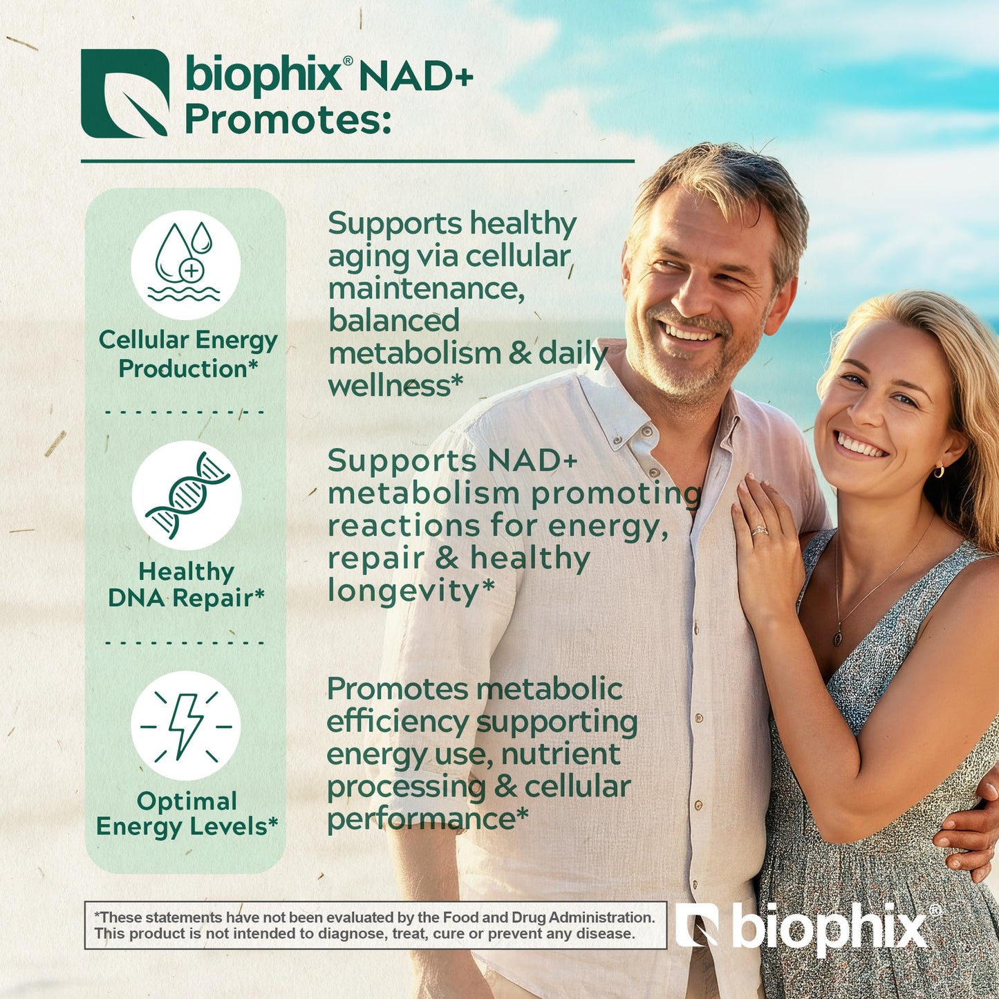 Biophix NAD+ Liposomal Supplement for Women & Men Capsule 100 Count