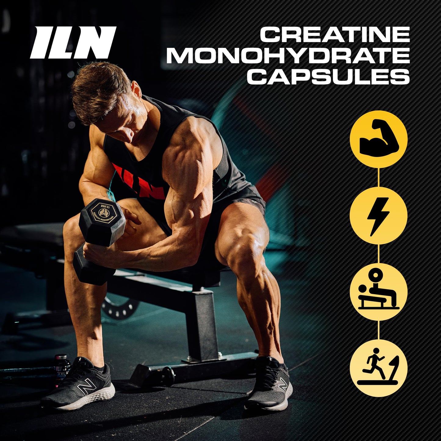 Iron Labs Nutrition Creatine Monohydrate Capsules 500 Count