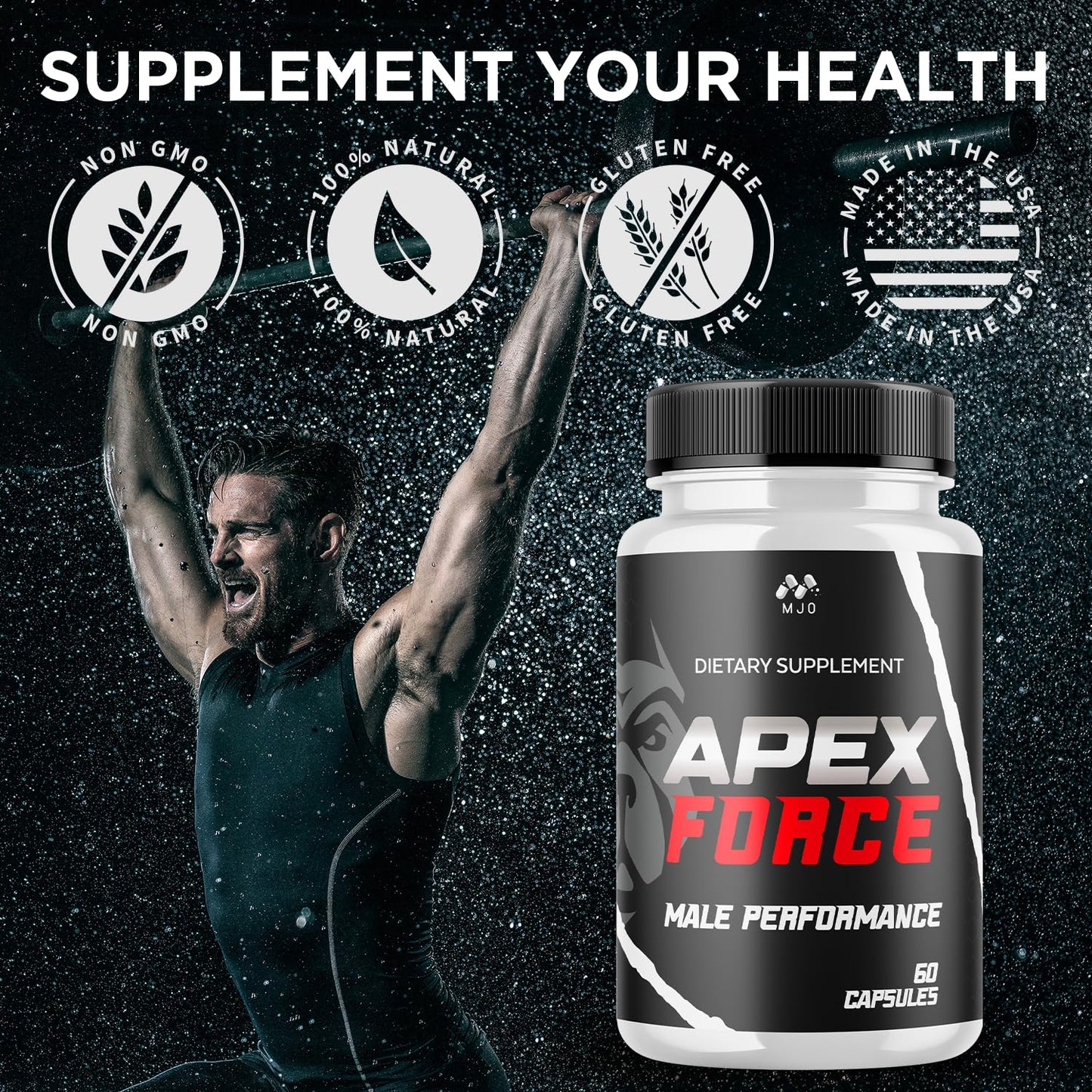 MJO Apex Force Capsules, 60 Capsules