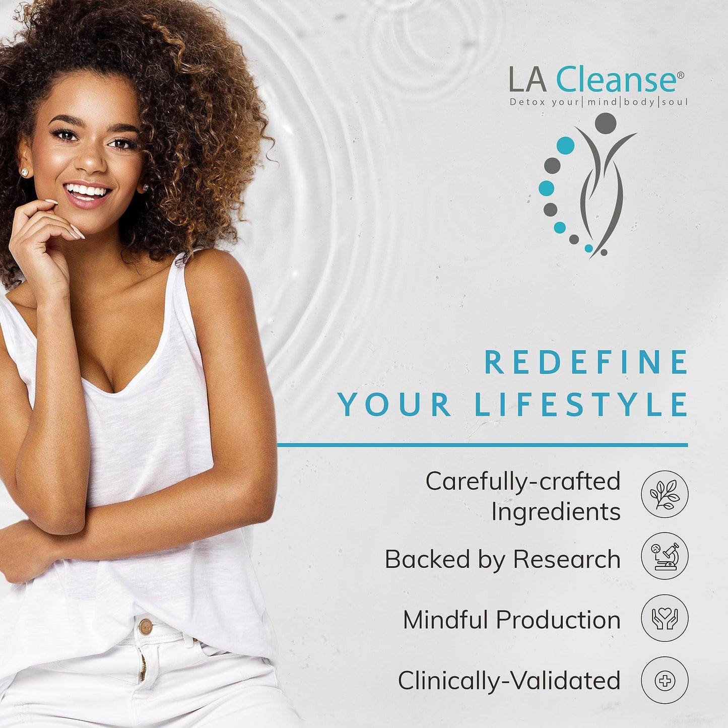 LA Cleanse Rapid Flush 15 Day Cleanse & Detox Capsules, 90 Capsules
