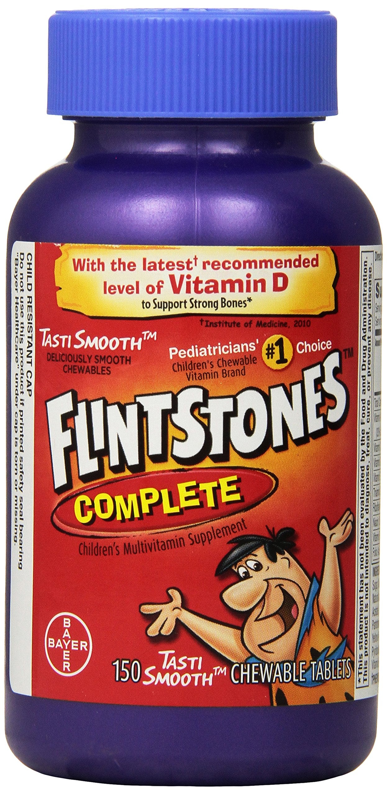 Flintstones Vitamins Children's Complete Multivitamin Chewable Tablets, 150 Count
