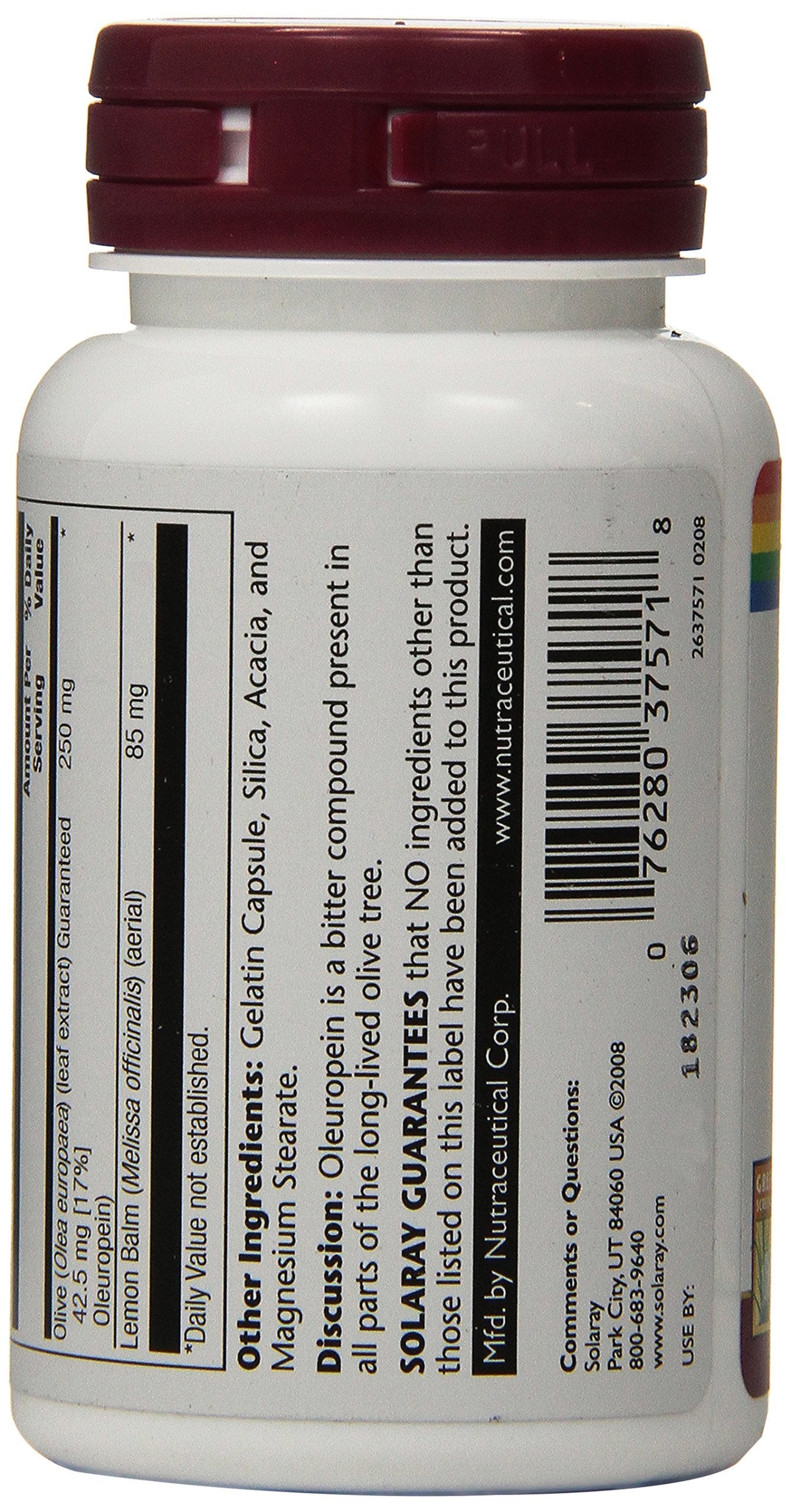Solaray Olive Leaf Extract 60 Capsules