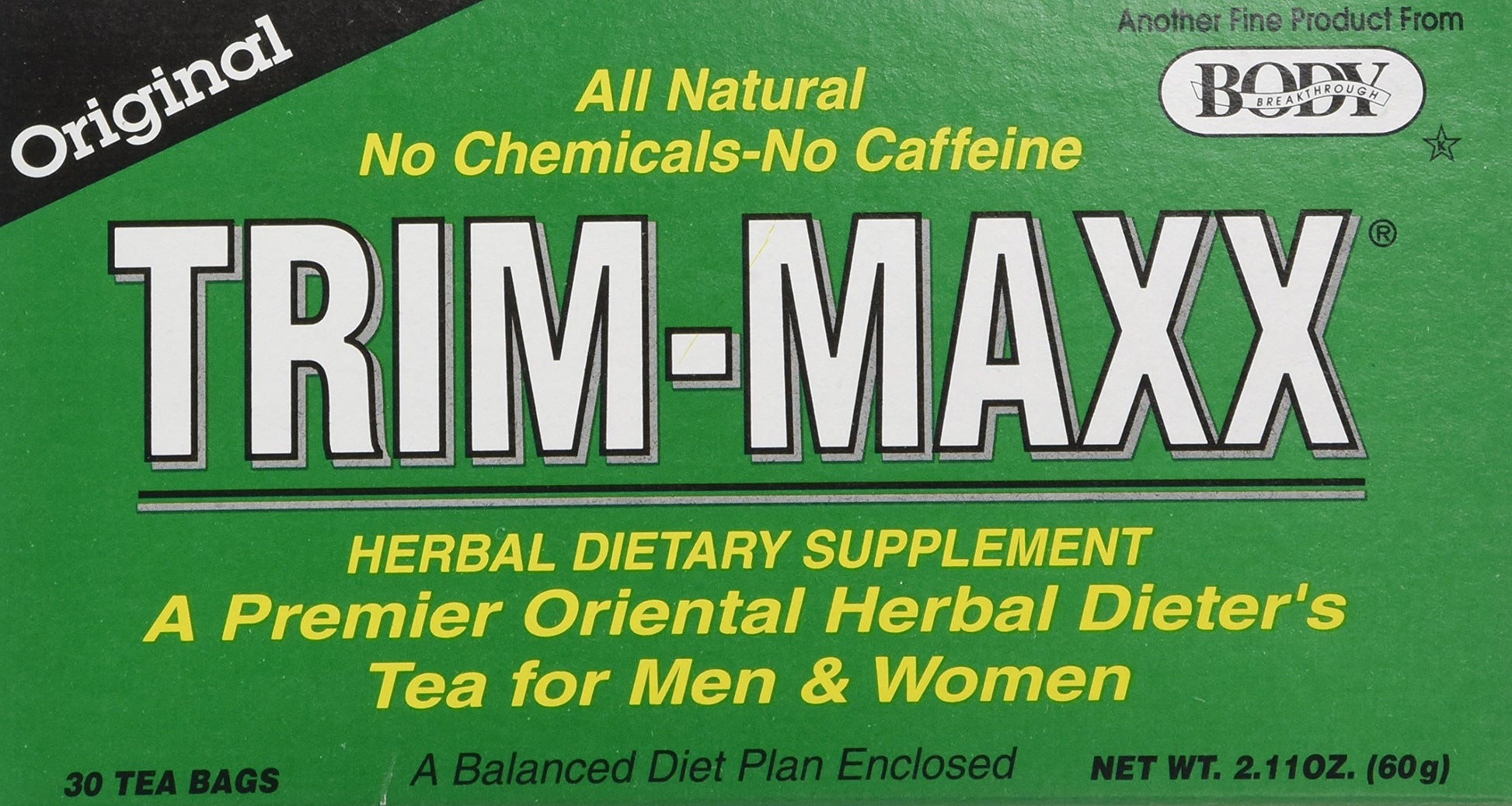 Body Breakthrough Trim Maxx Tea Powder 30 Count