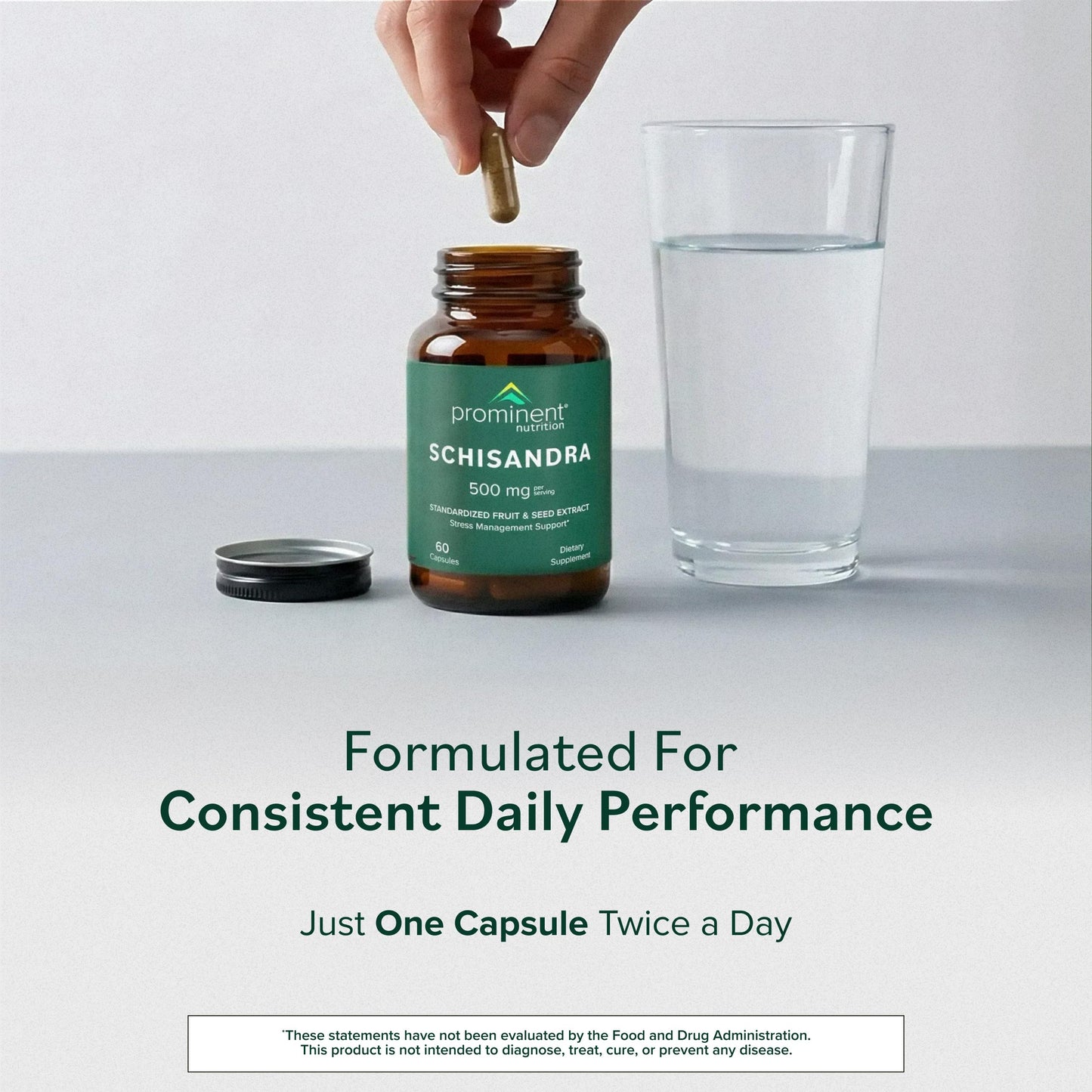 Prominent Nutrition Schisandra Supplement for Liver & Stress Support Capsule, 60 Count