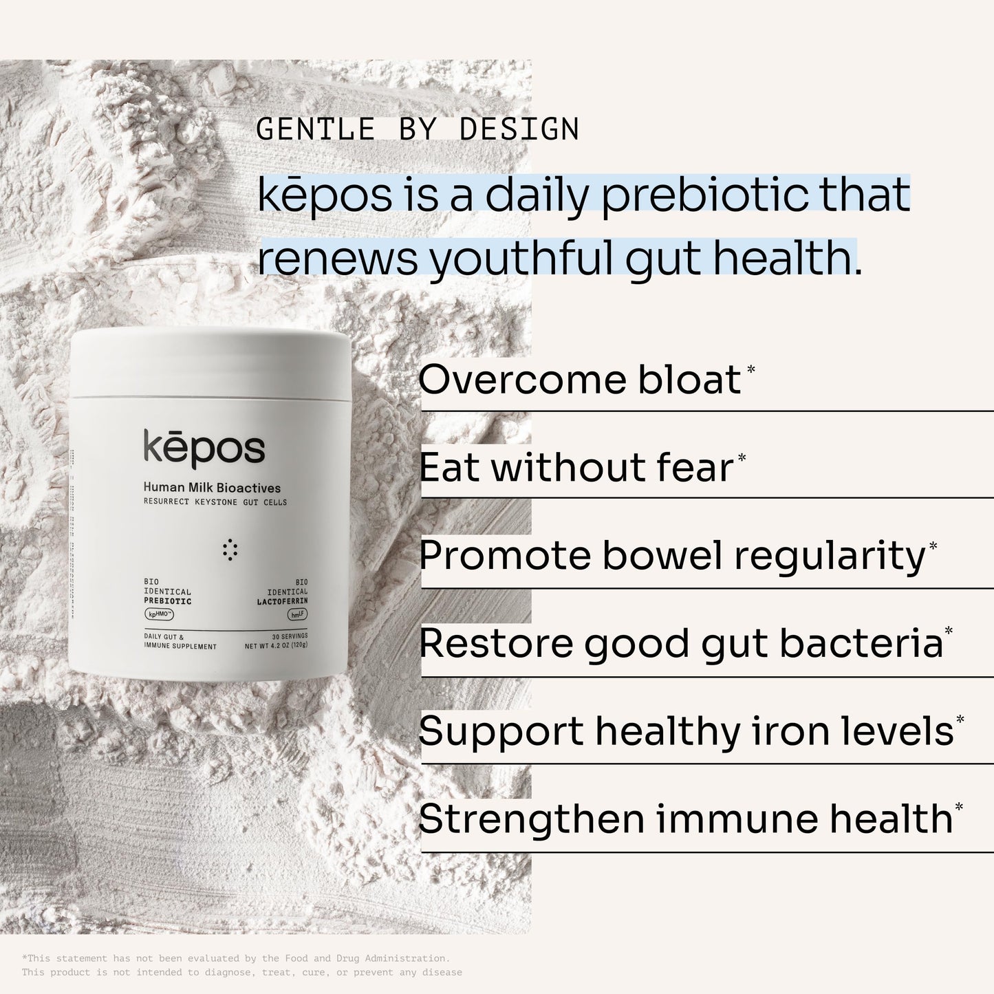 kēpos Human Milk Bioactives Powder 4.2 oz
