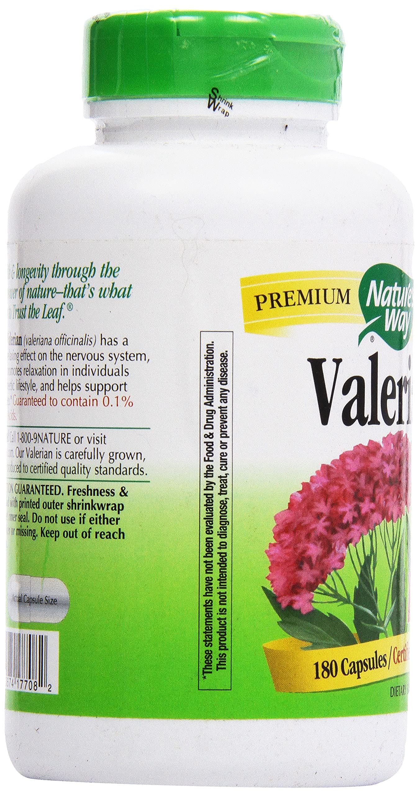 Nature's Way Valerian Root Capsules 180 Count