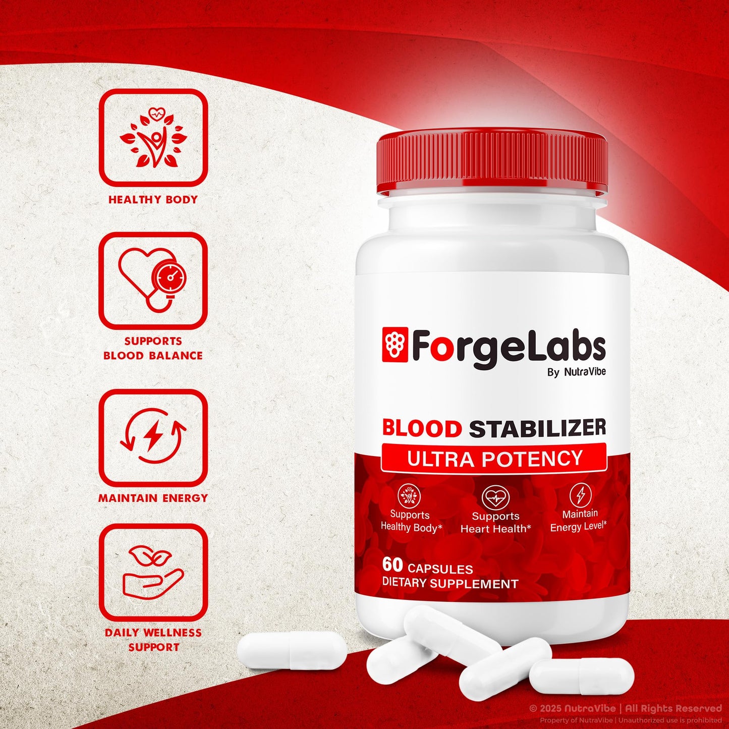 NutraVibe Blood Stabilizer Capsule, 120 Capsules