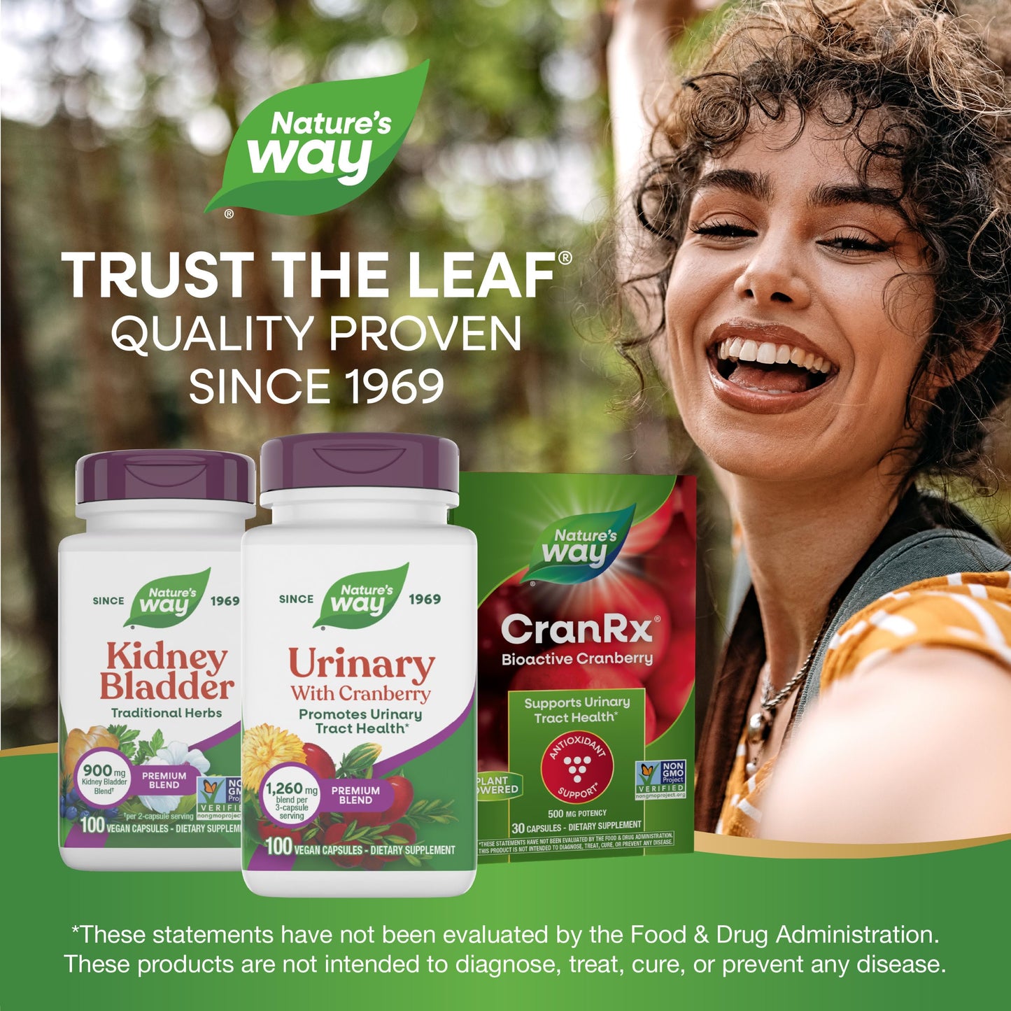 Nature's Way Urinary with Cranberry Premium Blend Capsules 100 Count