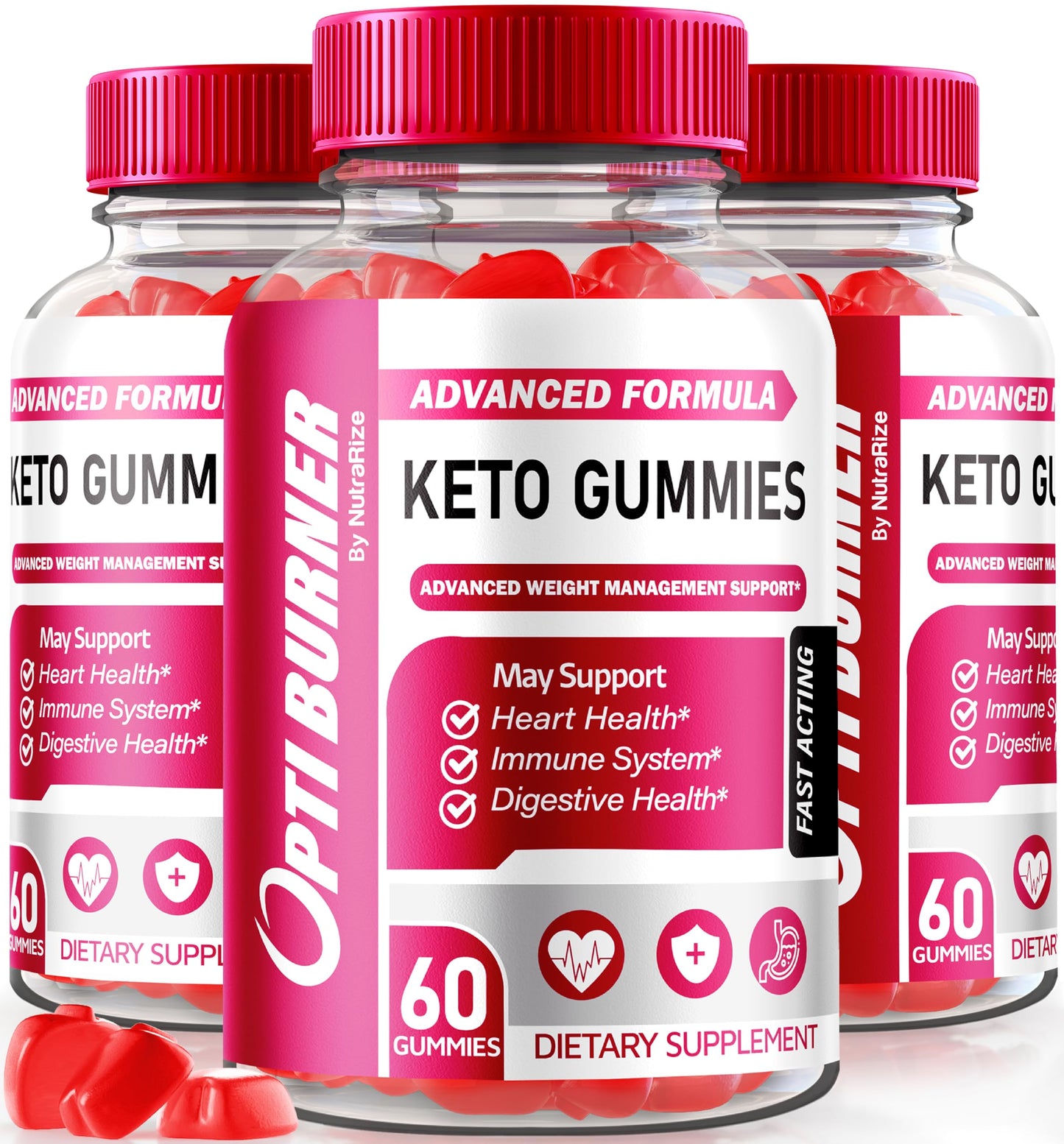 NutraRize Opti Burner Keto Gummies 180 Gummies