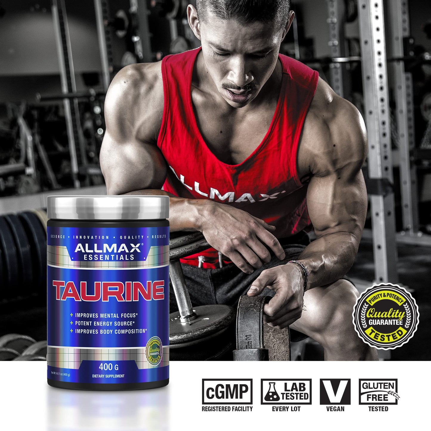 ALLMAX Essentials Taurine Powder 14.11 oz