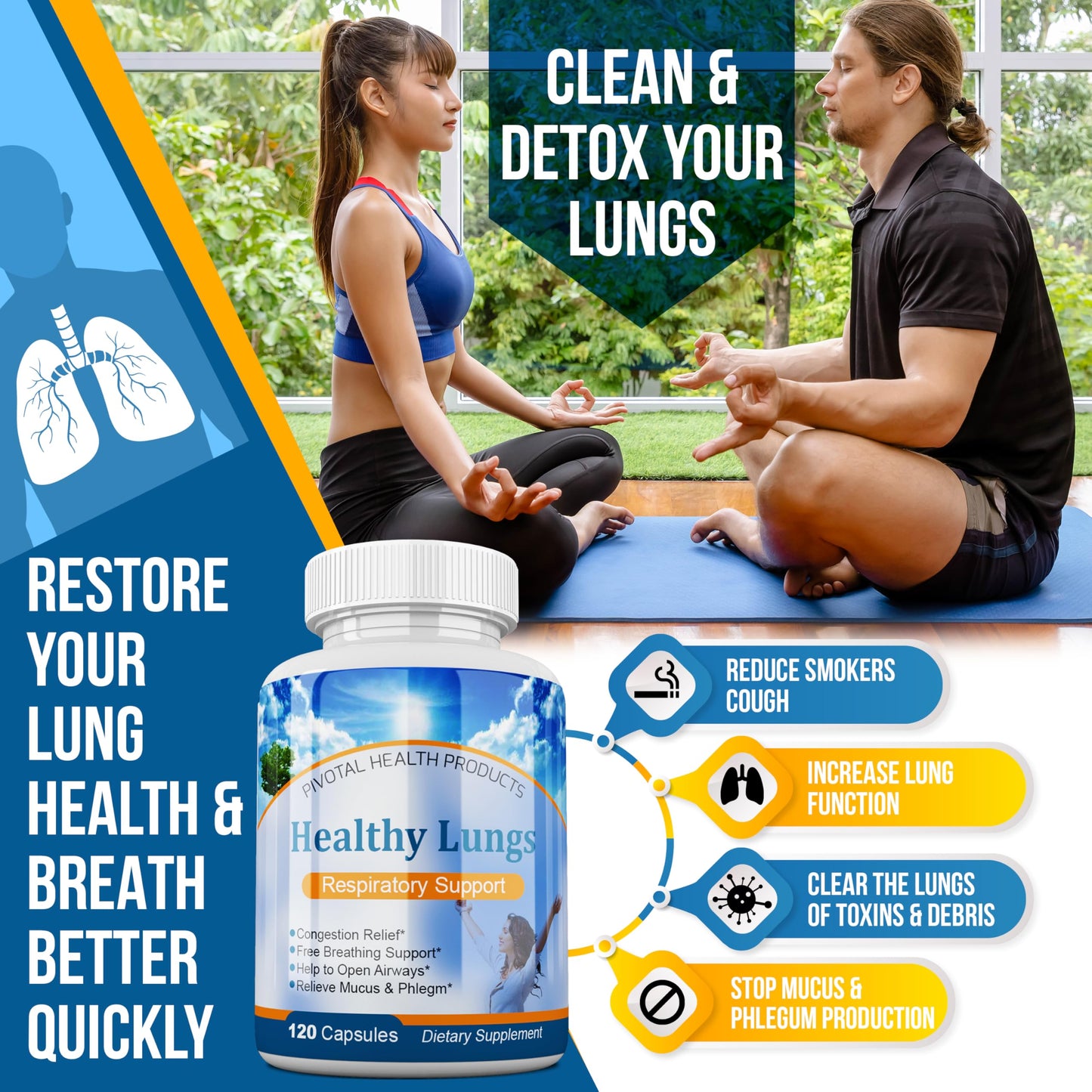 Serrasolv 360 Healthy Lungs Capsule 120 Count