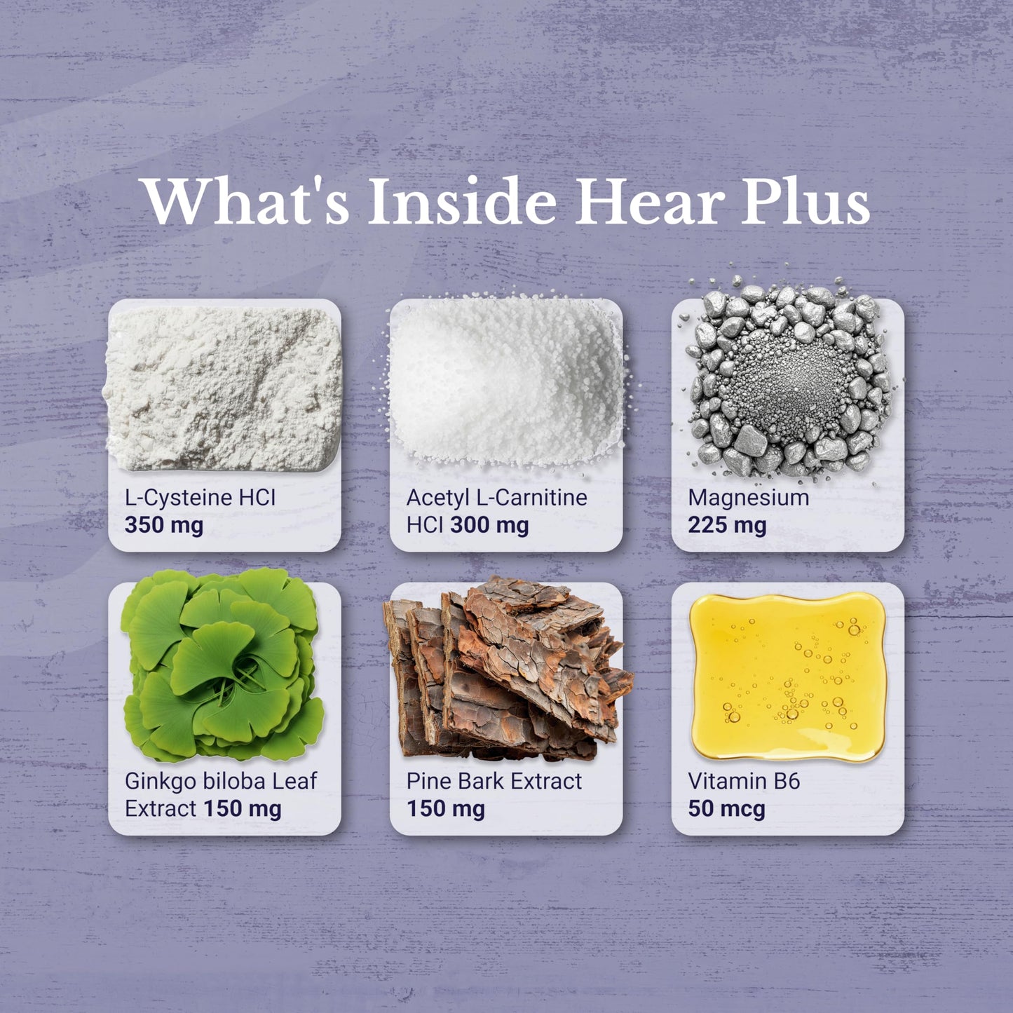 NATION HEALTH MD Hear Plus - Tinnitus Supplement - Advanced Hearing Formula for Ringing Ears with Ginkgo Biloba, Pine Bark Extract & Magnesium, 120 Capsules