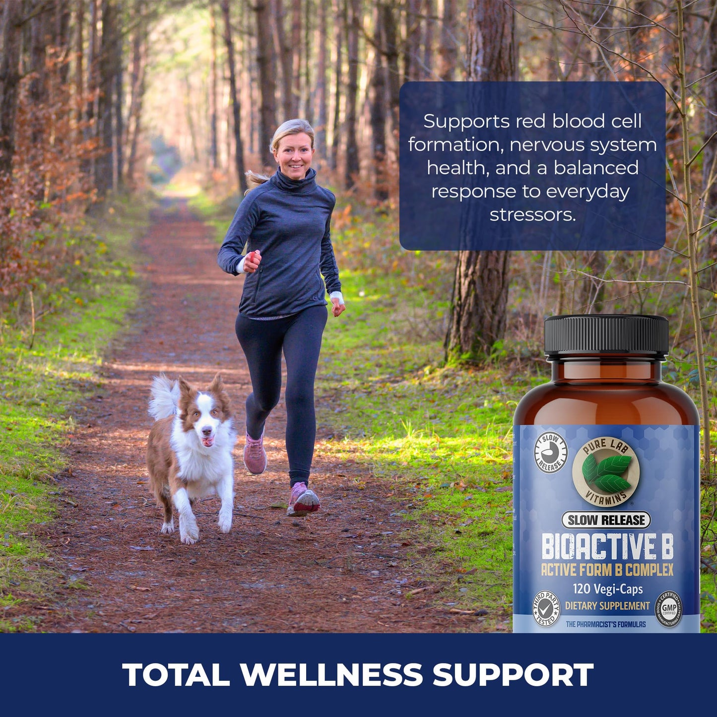 Pure Lab Vitamins BioActive B Complex Slow Release Capsule 120