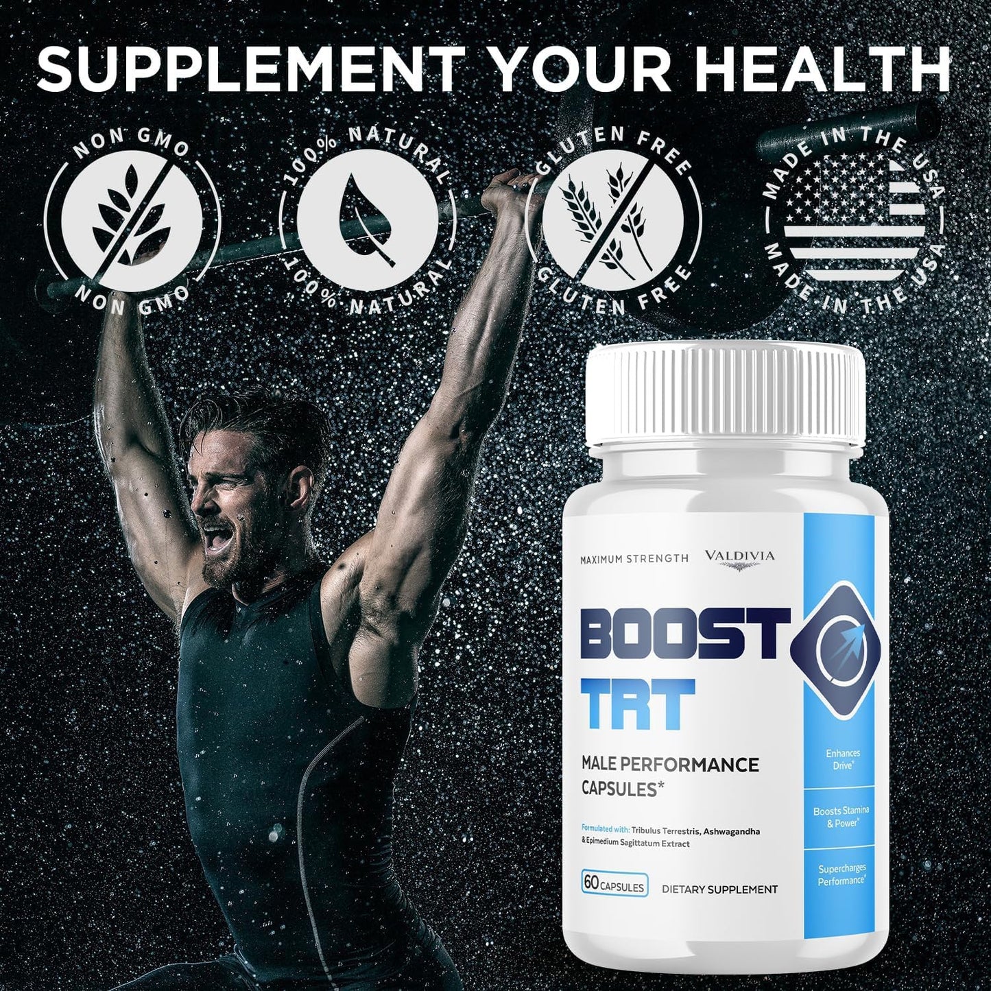 Valdivia BoostTRT Maximum Strength 60 Capsules