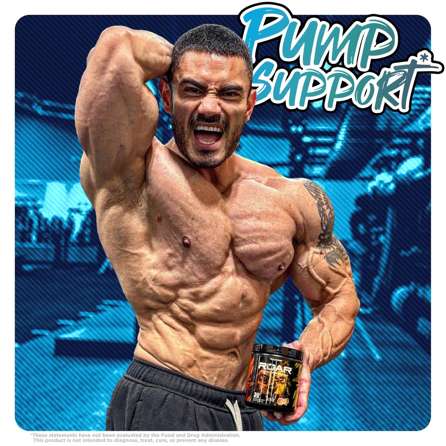 Rule 1 Proteins R1 Roar Blue Razz Powder, 30 Servings
