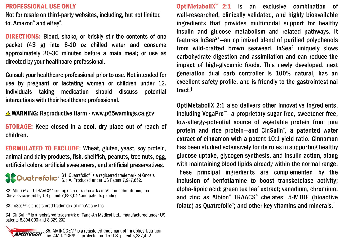 XYMOGEN OptiMetaboliX 2:1 Plant-Based Protein & Polyphenol Powder for Metabolic Support, Vanilla Delight Flavor, 10 Servings