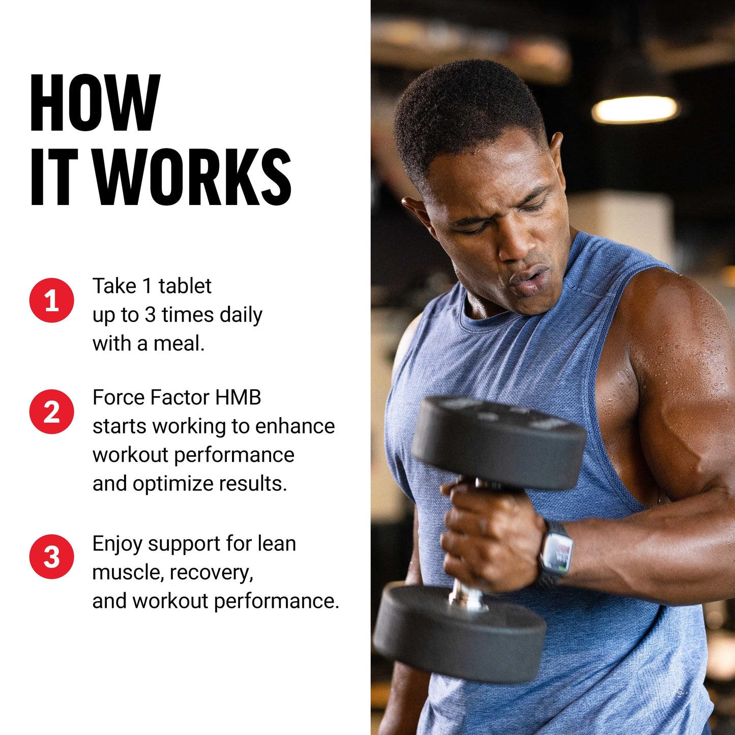 Force Factor HMB Supplement 90 Tablets