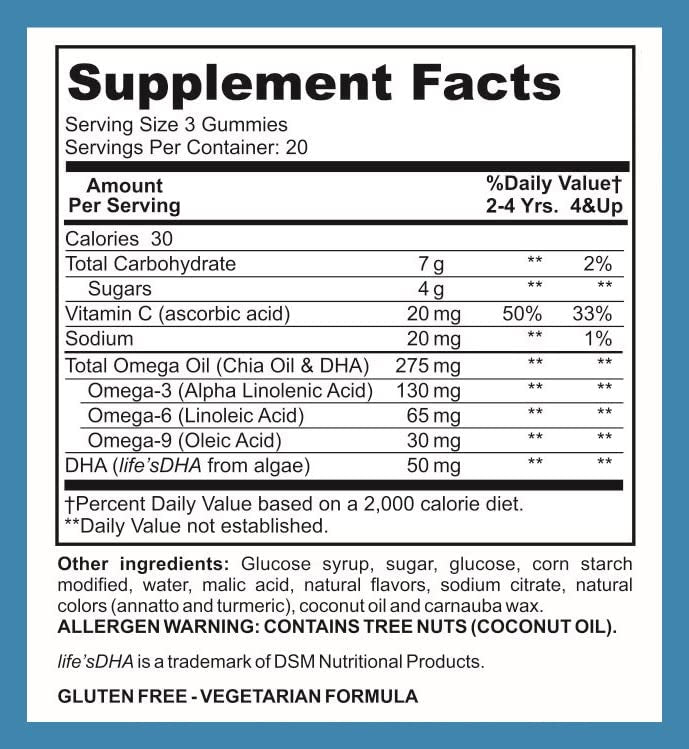 LifeSource Vitamins Omega 3,6,9 w/DHA 60 Gummies