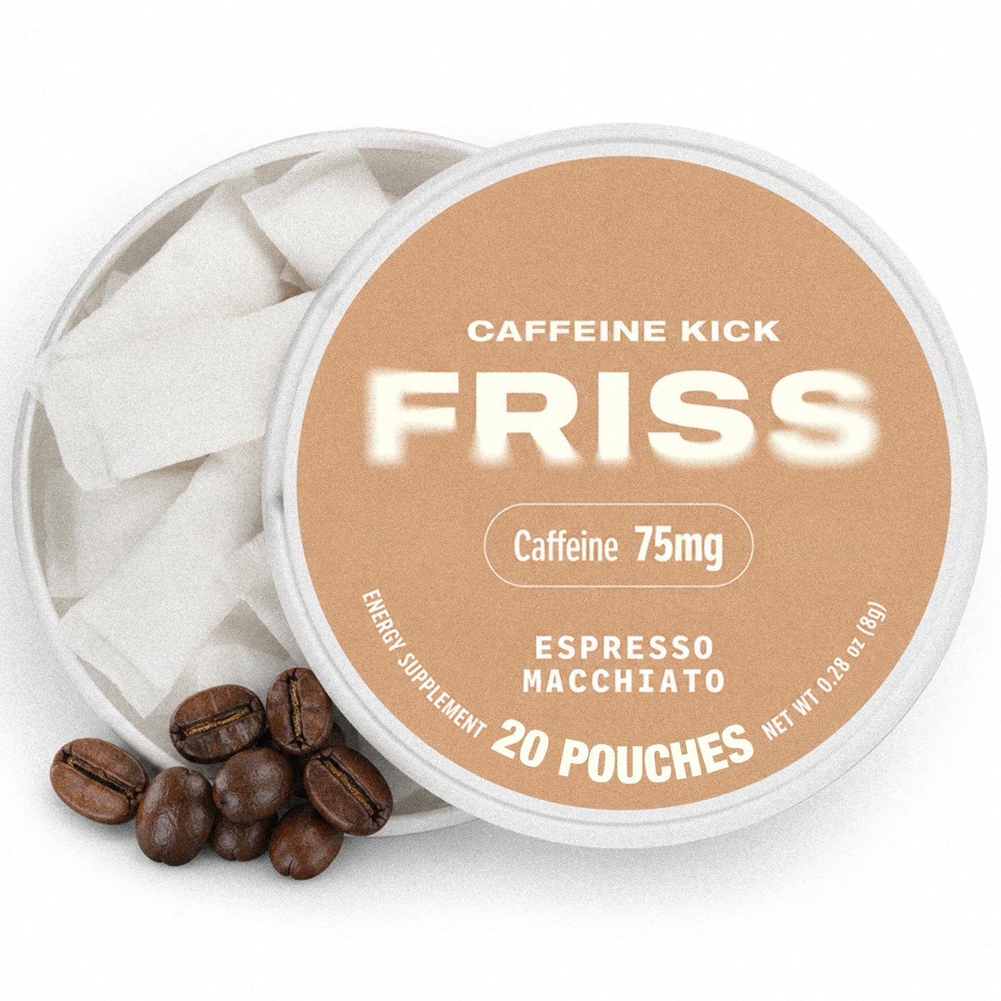 FRISS Caffeine Pouches 75mg Chewable 20 Count