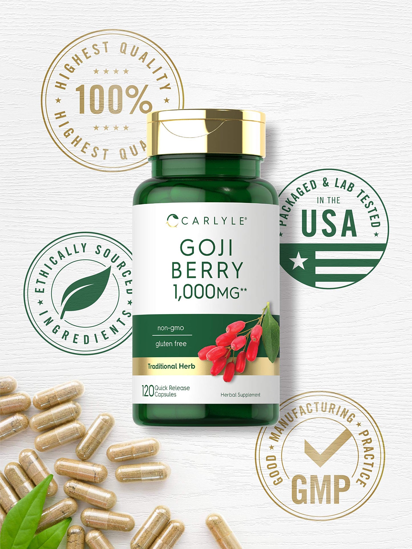 Carlyle Goji Berry 120 Capsules