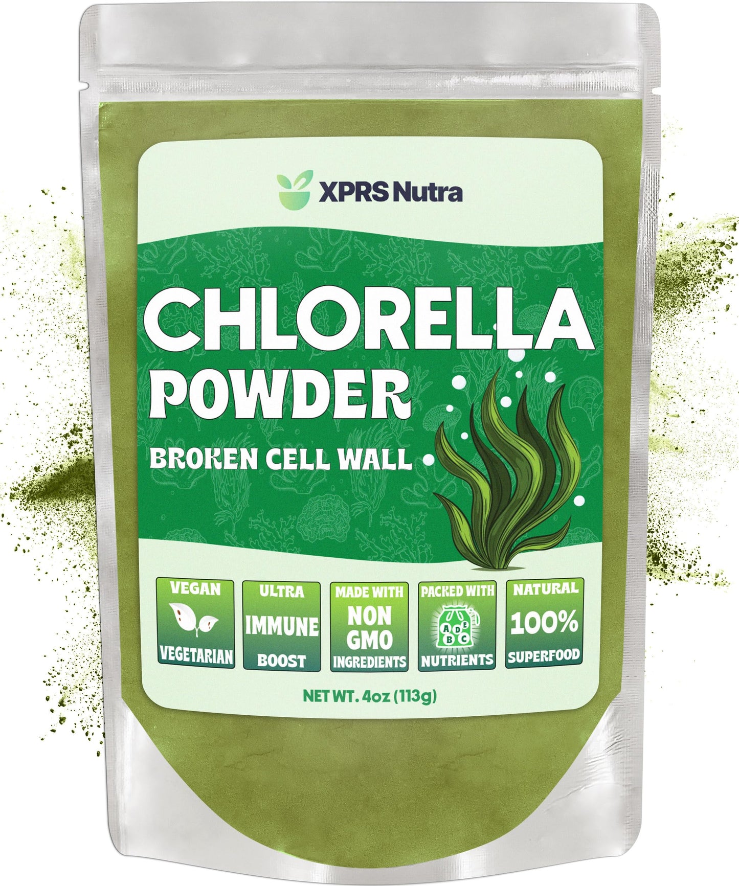 XPRS Nutra Chlorella Powder, 4 Ounce