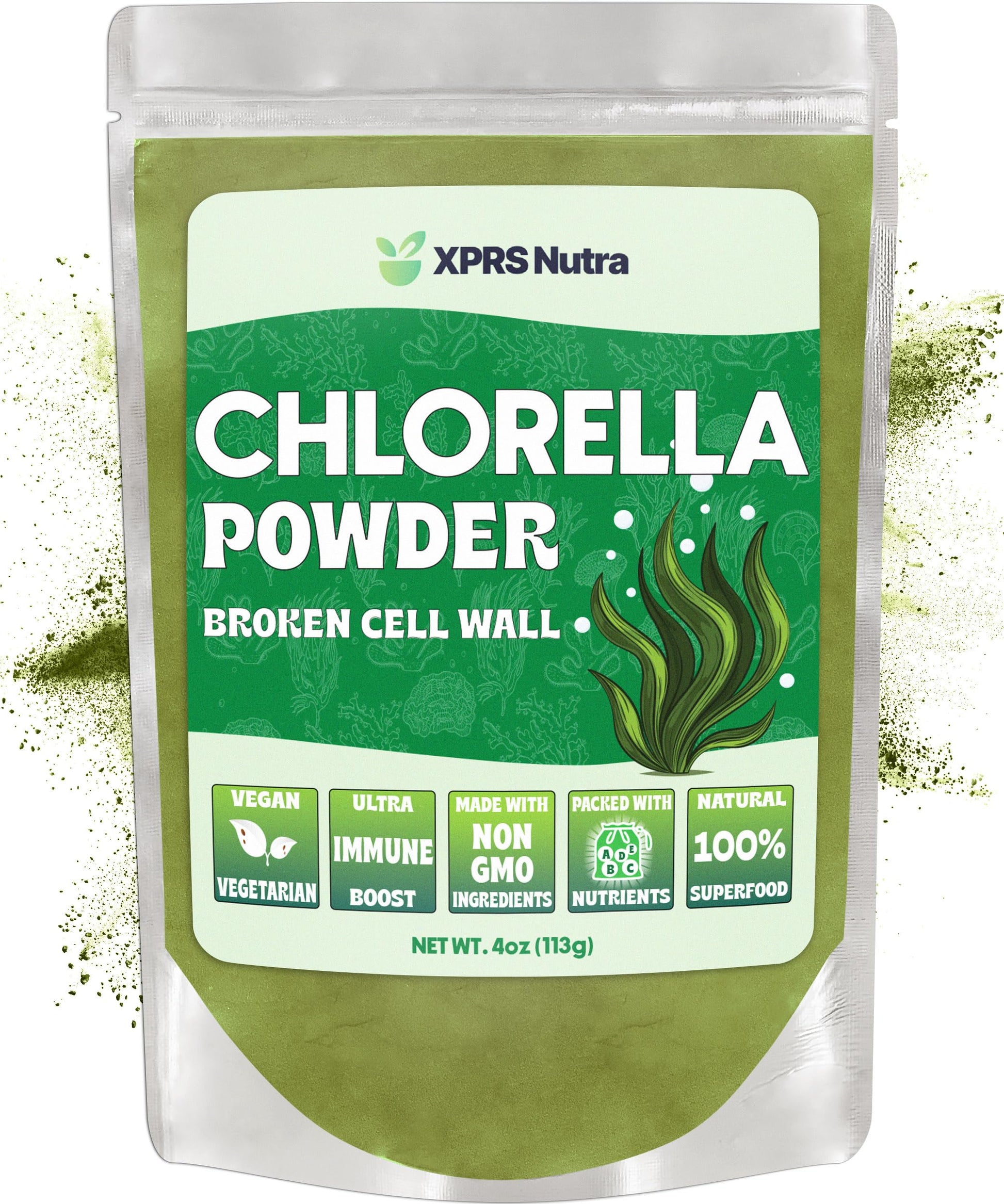 XPRS Nutra Chlorella Powder, 4 Ounce
