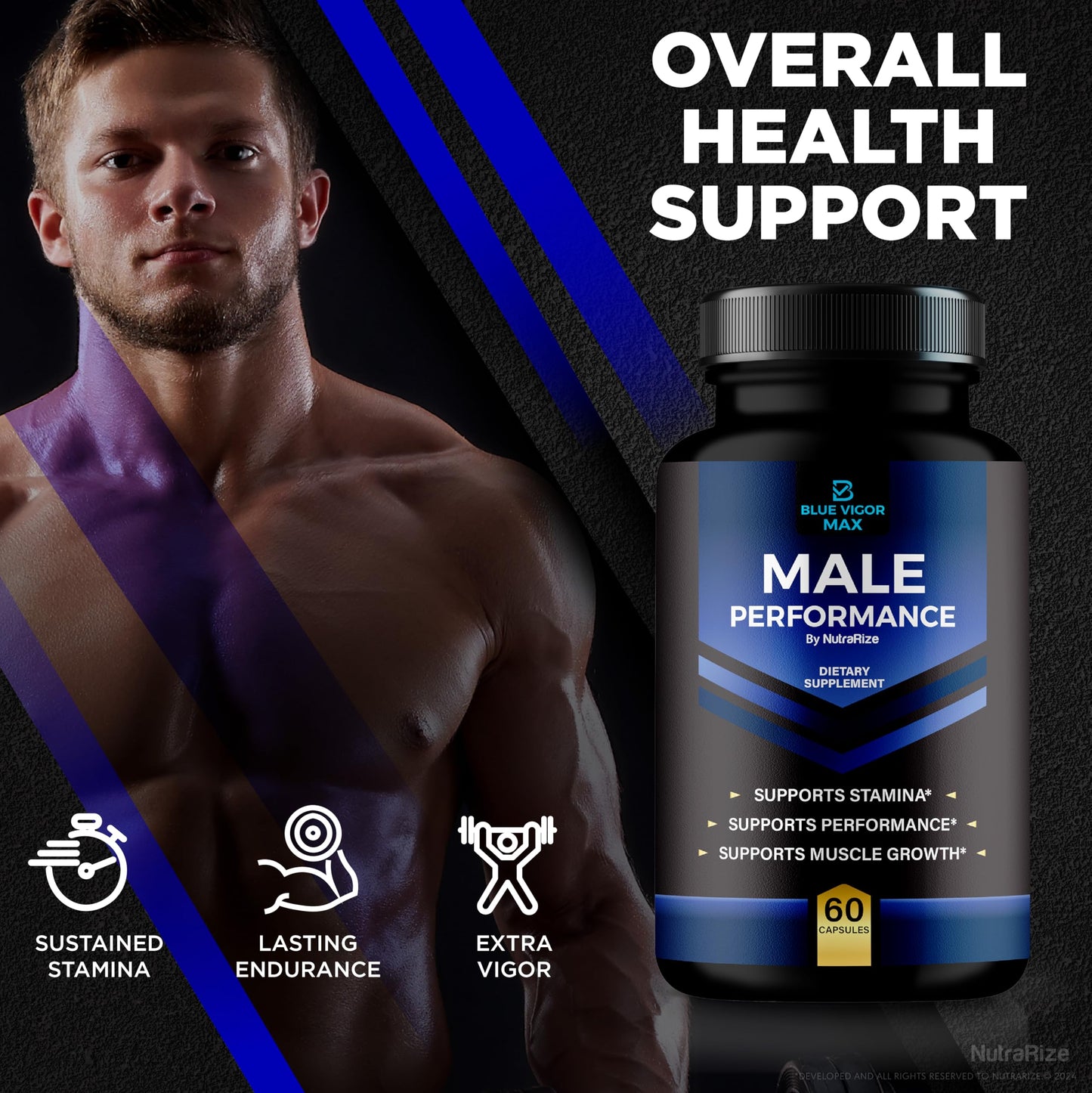 NutraRize Blue Vigor Max for Men 180 Capsules