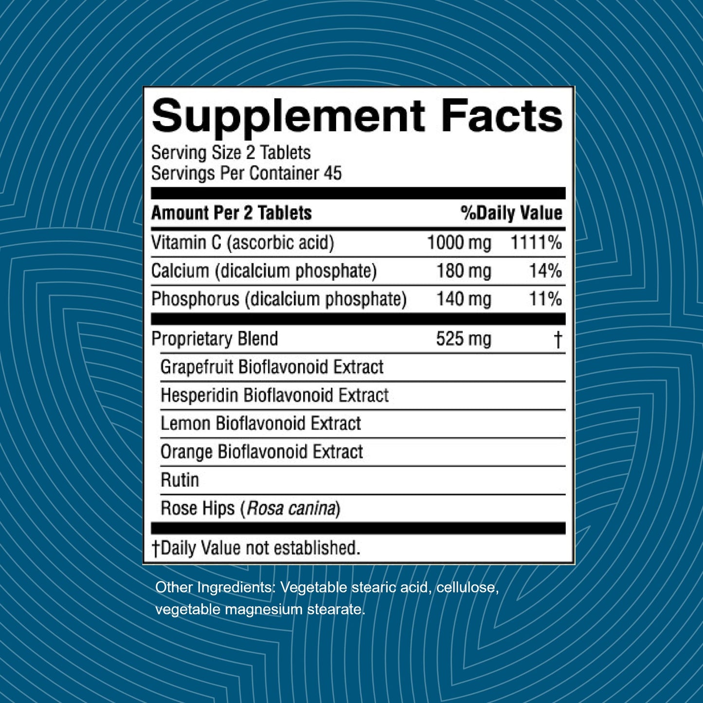 Nature's Sunshine Vitamin C Citrus Bioflavonoid 500 mg, 90 Tablets