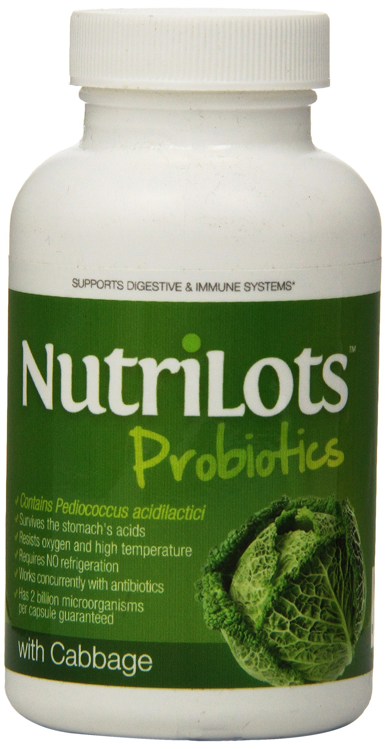 NutriLots Cabbage Dietary Supplement Capsules, 60 Capsules