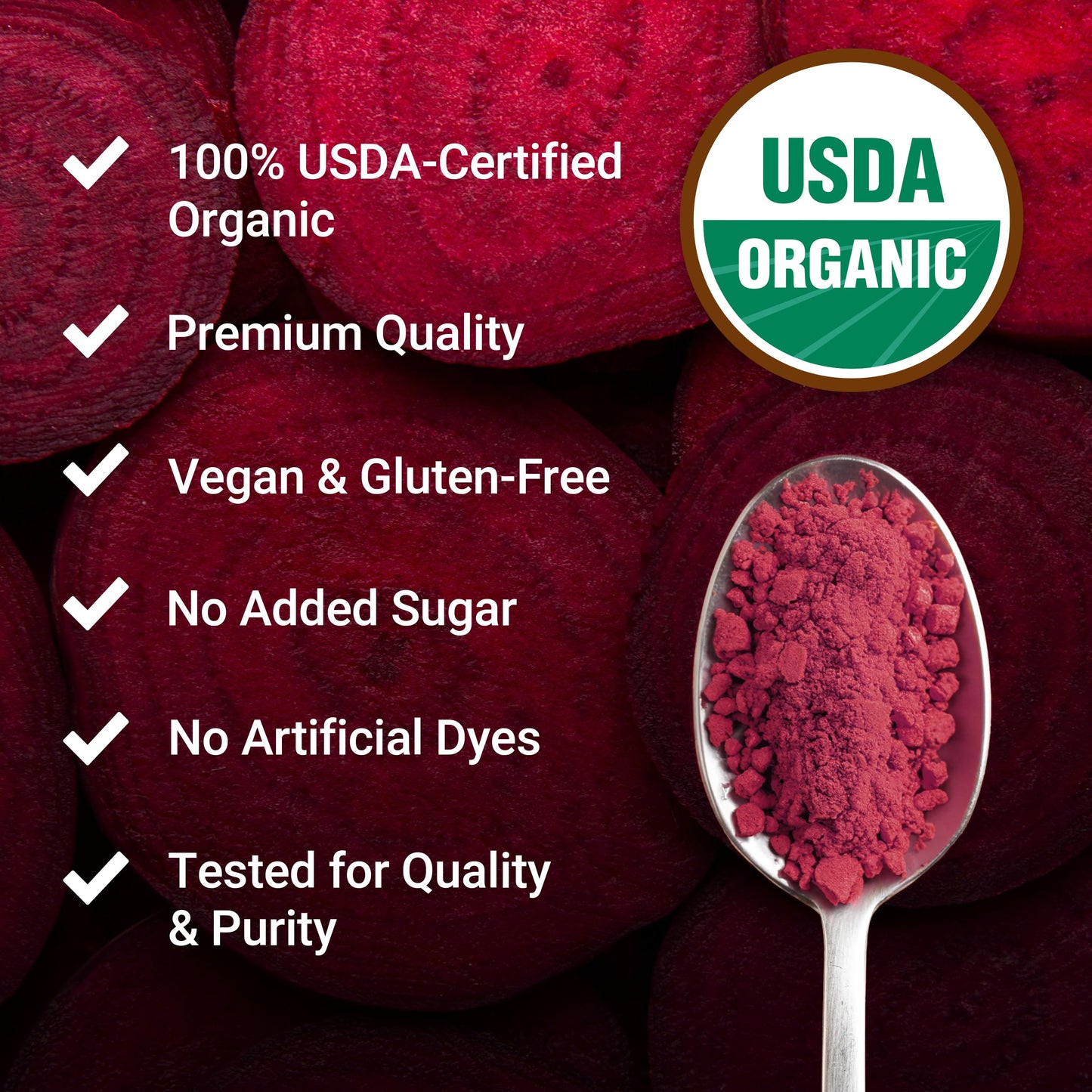 Force Factor Total Beets Organic Beetroot Powder 15.9 Ounce