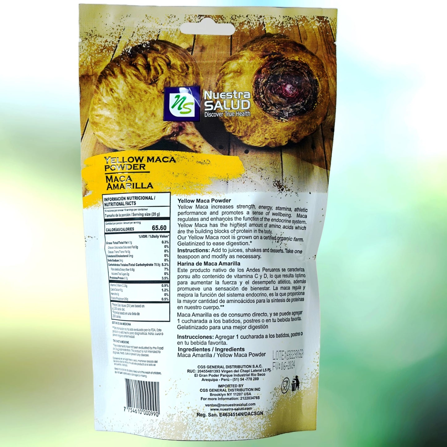 Nuestra NS Salud Maca Root Powder 7.02 Ounce