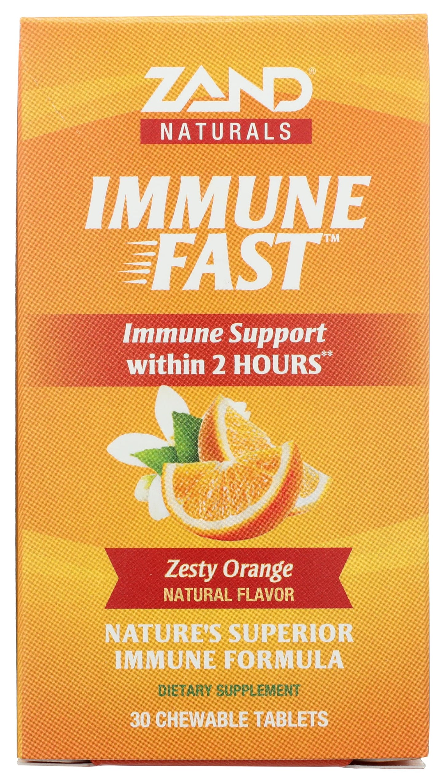 ZAND Immune Fast Zesty Orange Chews Tablet, 30 Tablets