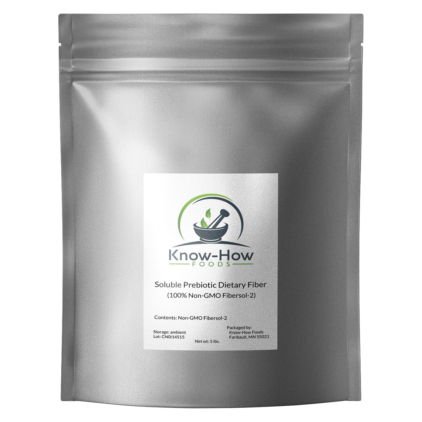Know-How Foods Prebiotic Dietary Fiber Powder 80