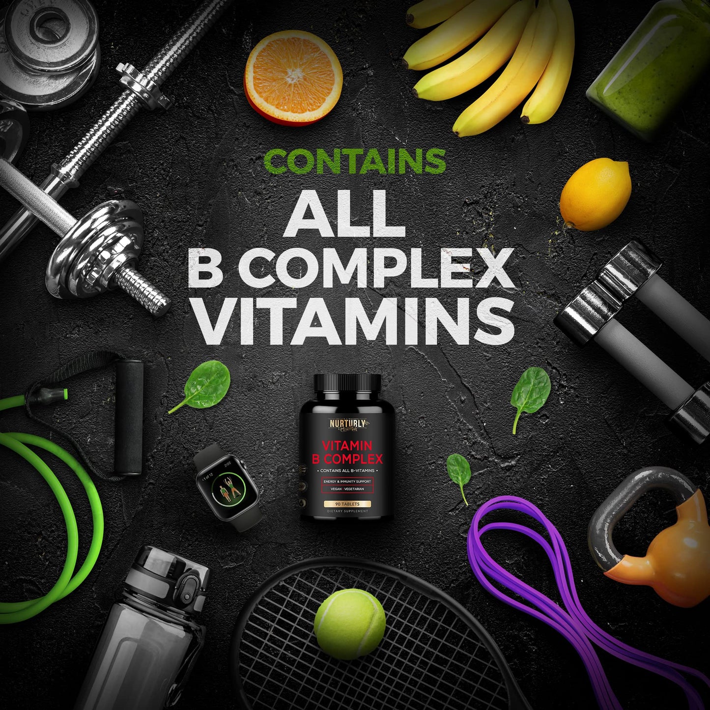 NURTURLY Vitamin B Complex 90 Tablets